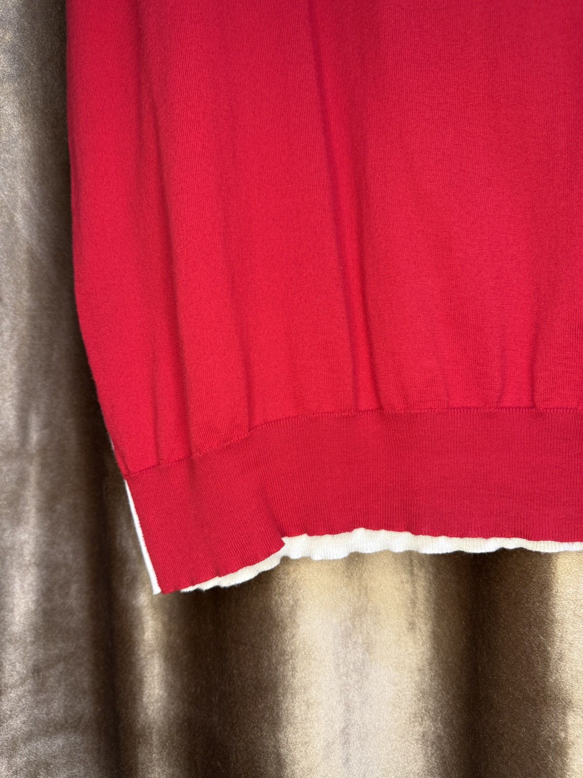 Kiton Kiton red silk polo Size US L / EU 52-54 / 3 - 2 Thumbnail