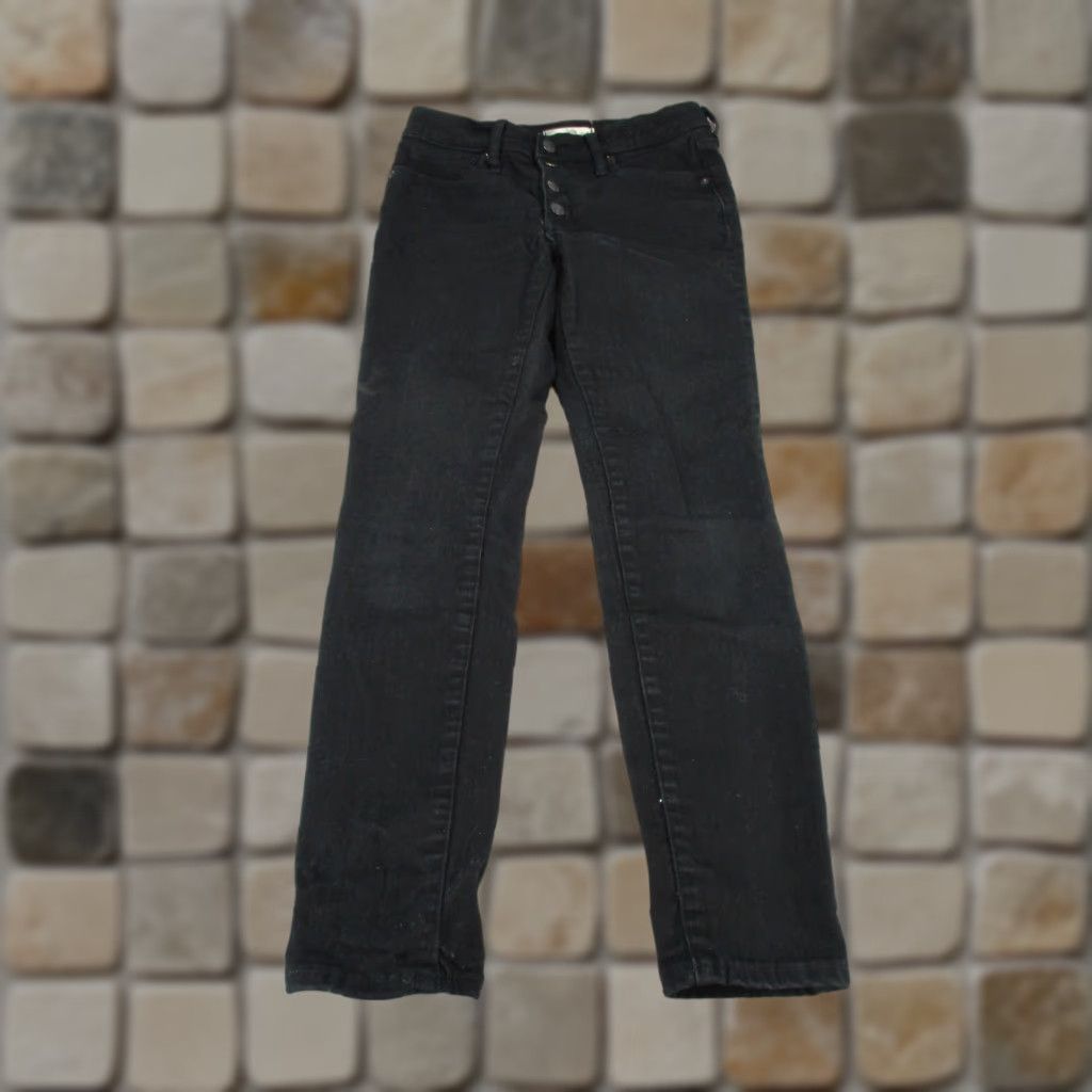 Madewell Madewell Jeans Women 27 Skinny Mid Rise Black Denim Regular Size 27 Womens Slim Fit 9" Rise Size 27" / US 4 / IT 40 - 1 Thumbnail