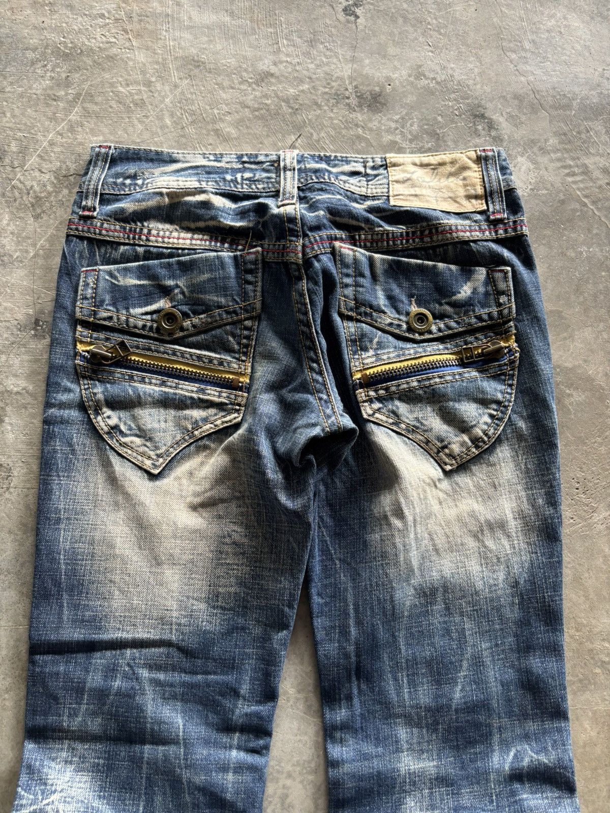 Hysteric Glamour FLARED lolita concert club japanese rusty mudmax washed punk Size US 30 / EU 46 - 16 Thumbnail