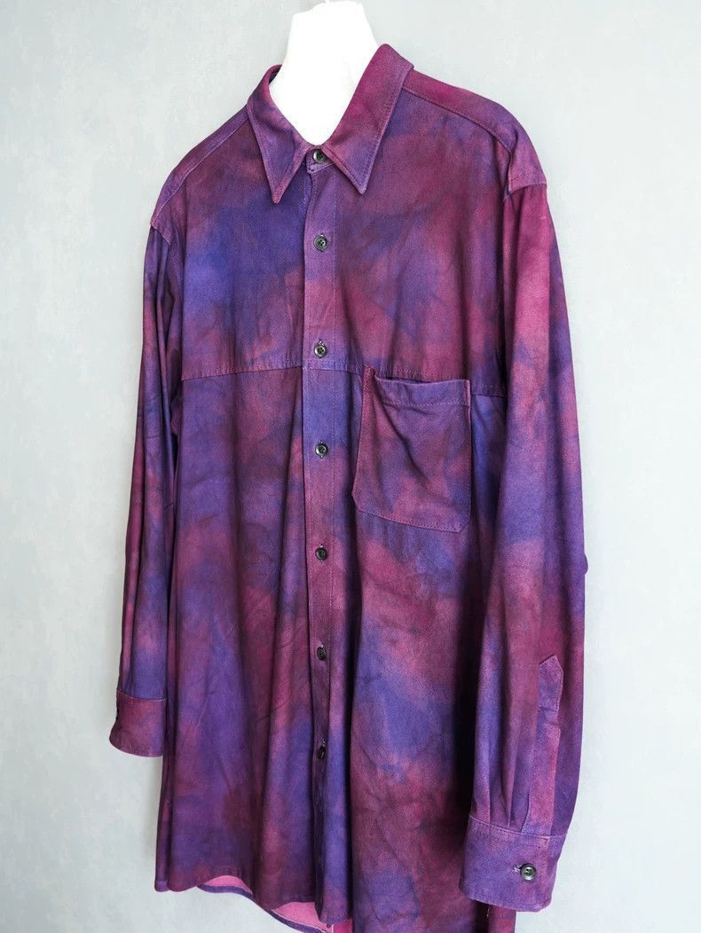 Yohji Yamamoto Yohji Yamamoto Unique Leather Shirt by Yohji Yamamoto Size US M / EU 48-50 / 2 - 3 Thumbnail
