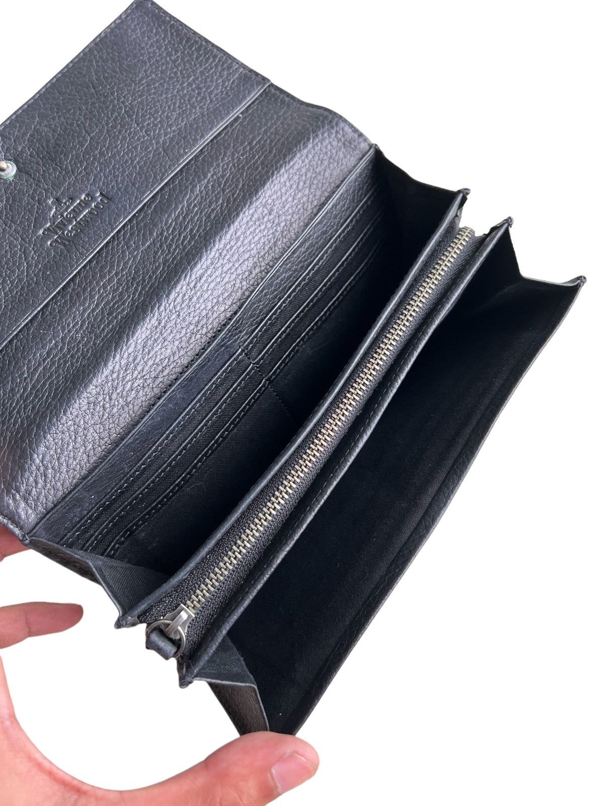 Vivienne Westwood Vivienne Westwood London ™️ Orb Logo Leather Long Wallets Size ONE SIZE - 6 Thumbnail