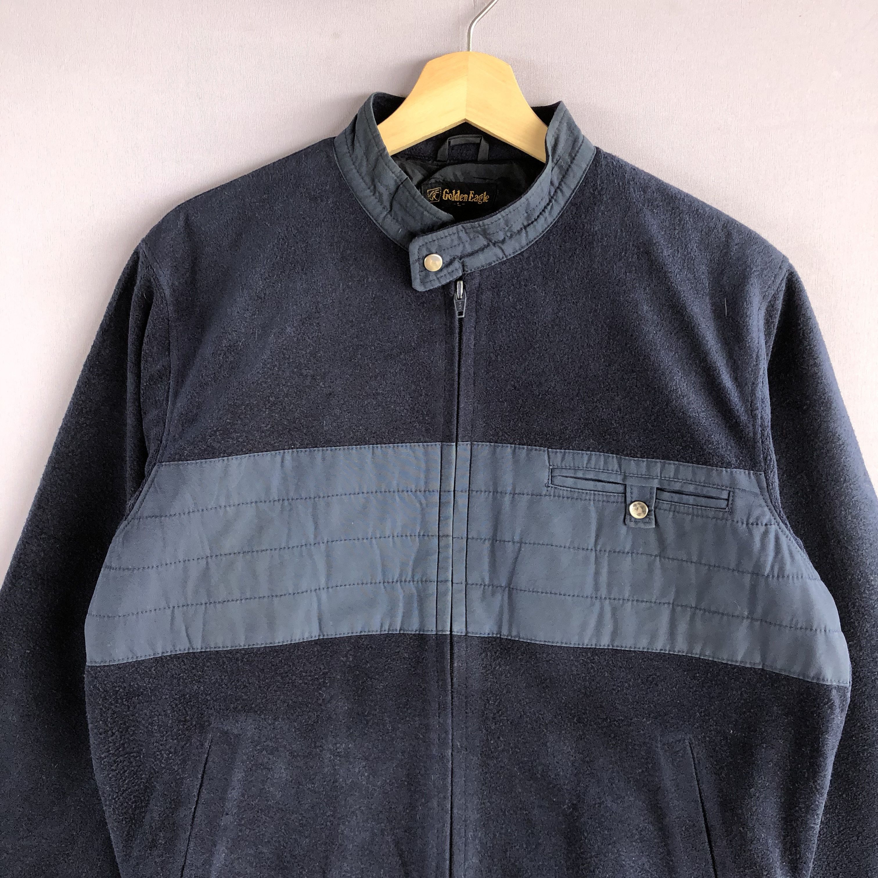 Japanese Brand × Vintage Vintage Golden Eagle Wool Zipper Jacket Motorcycle Jacket Size US S / EU 44-46 / 1 - 3 Thumbnail