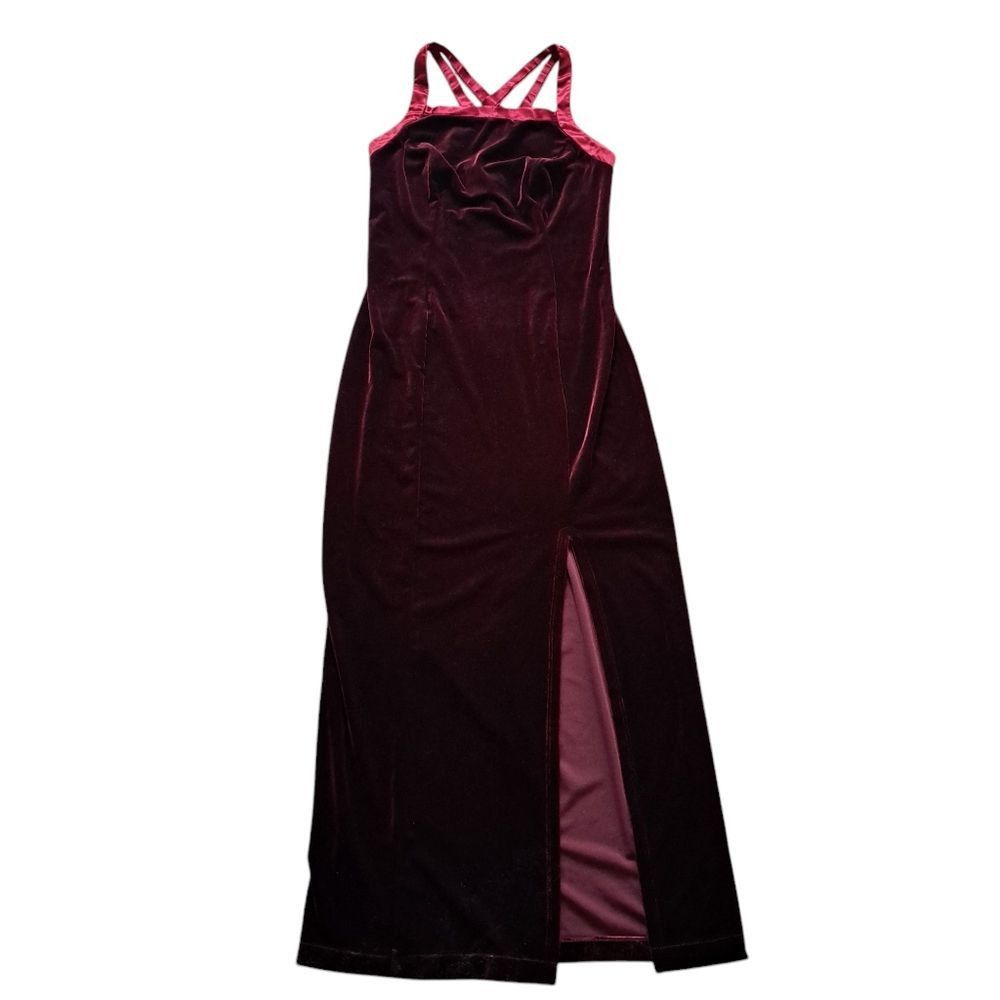 Other Vintage CDC Whimsigoth Velvet Fairy Goth Bodycon Front Slit Size S / US 4 / IT 40 - 3 Thumbnail