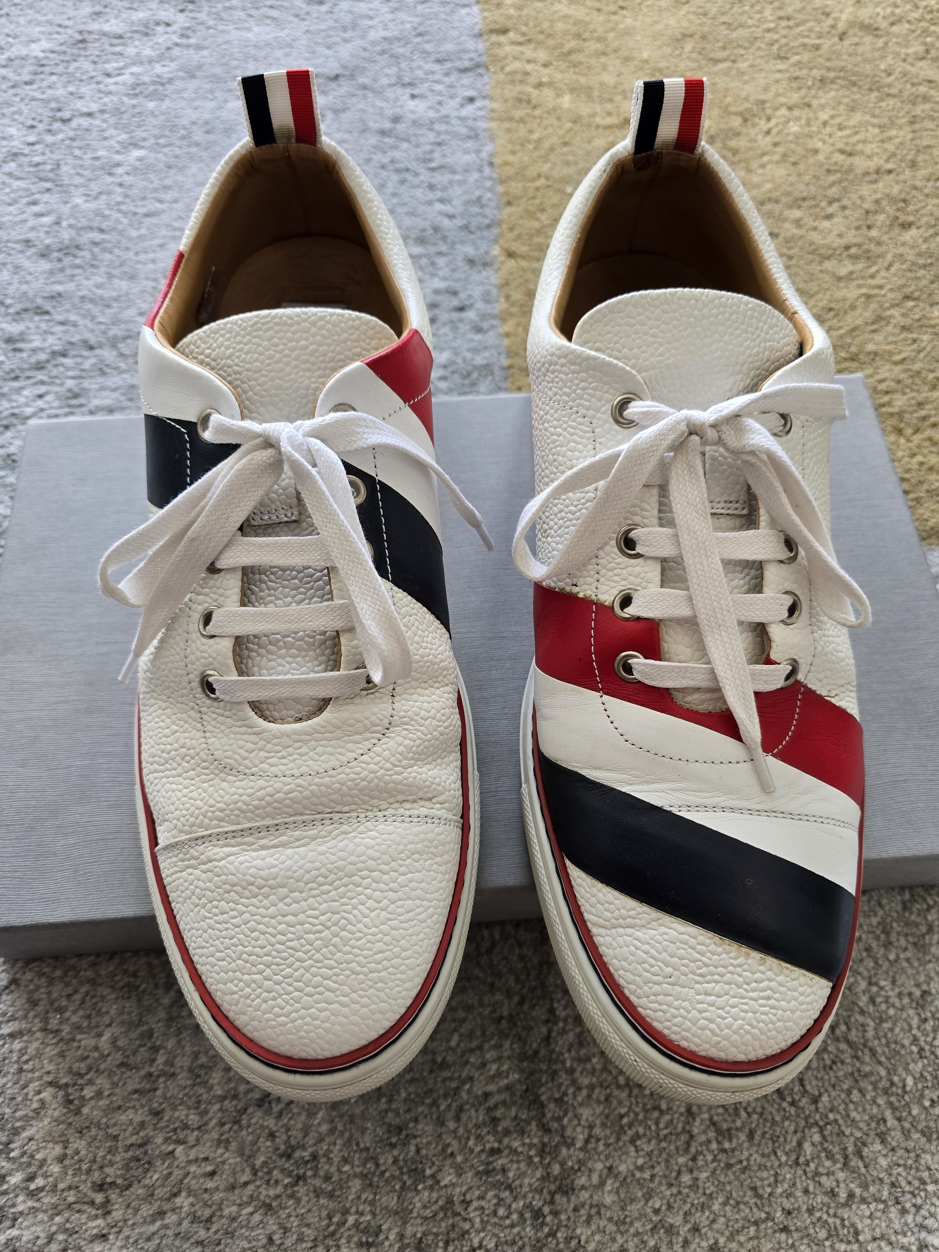 Thom Browne Thom Browne Canvas Sneaker w Heritage Contrast Stitch Size US 11 / EU 44 - 3 Thumbnail