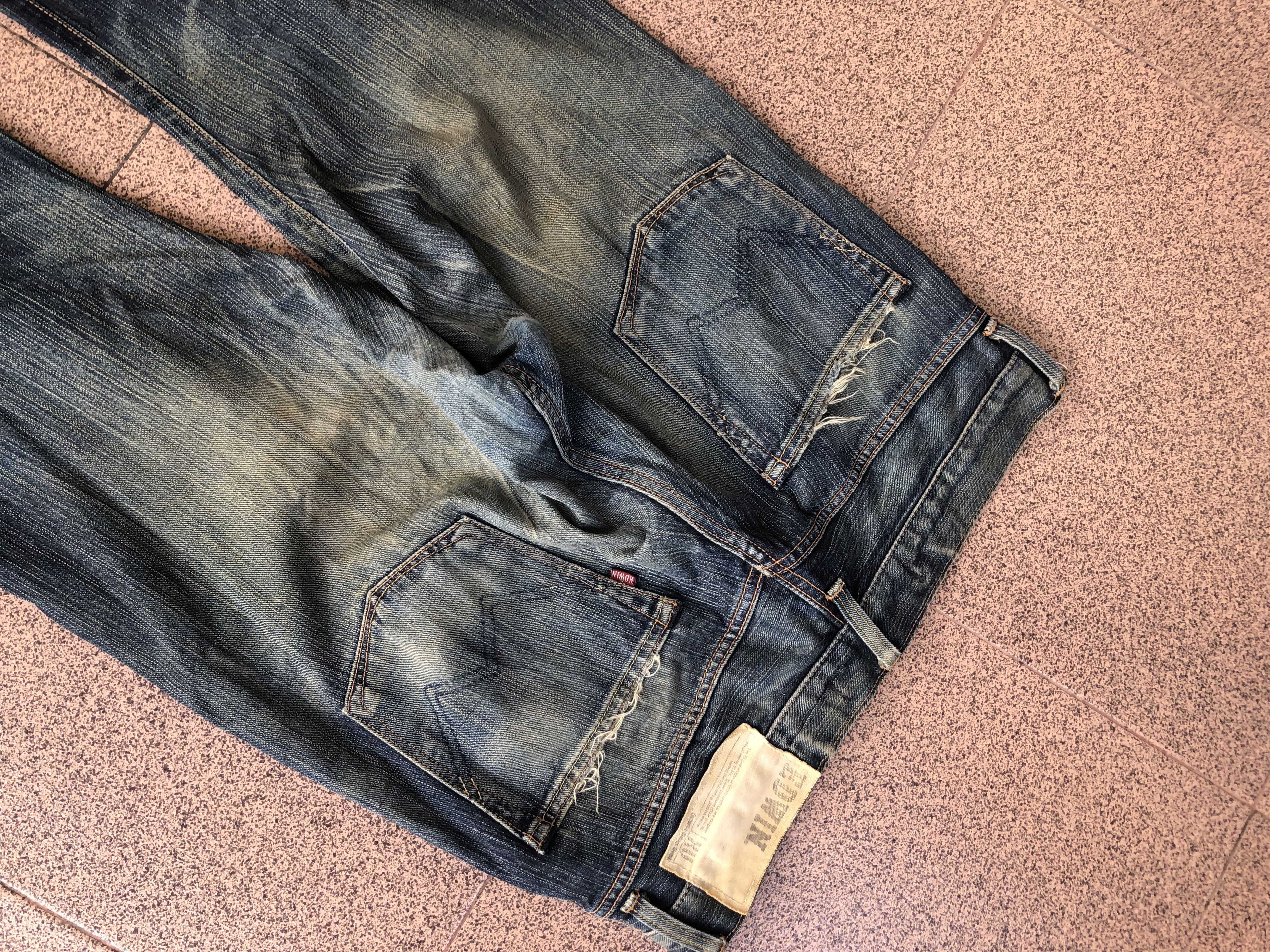 If Six Was Nine Edwin XV Fading Jeans Vkei Y2k Japanese Size US 32 / EU 48 - 8 Thumbnail