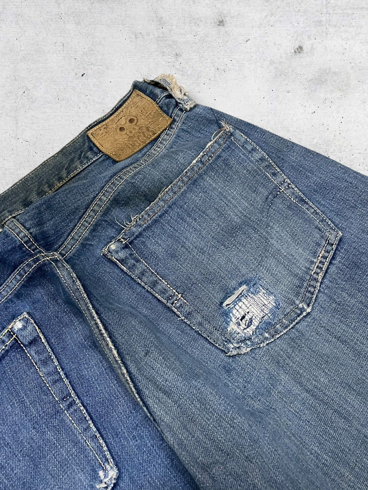 Nepenthes VINTAGE HOGGS BY NEPHENTES OG JAPAN DESIGNER SELVEDGE DENIM Size US 29 - 21 Thumbnail