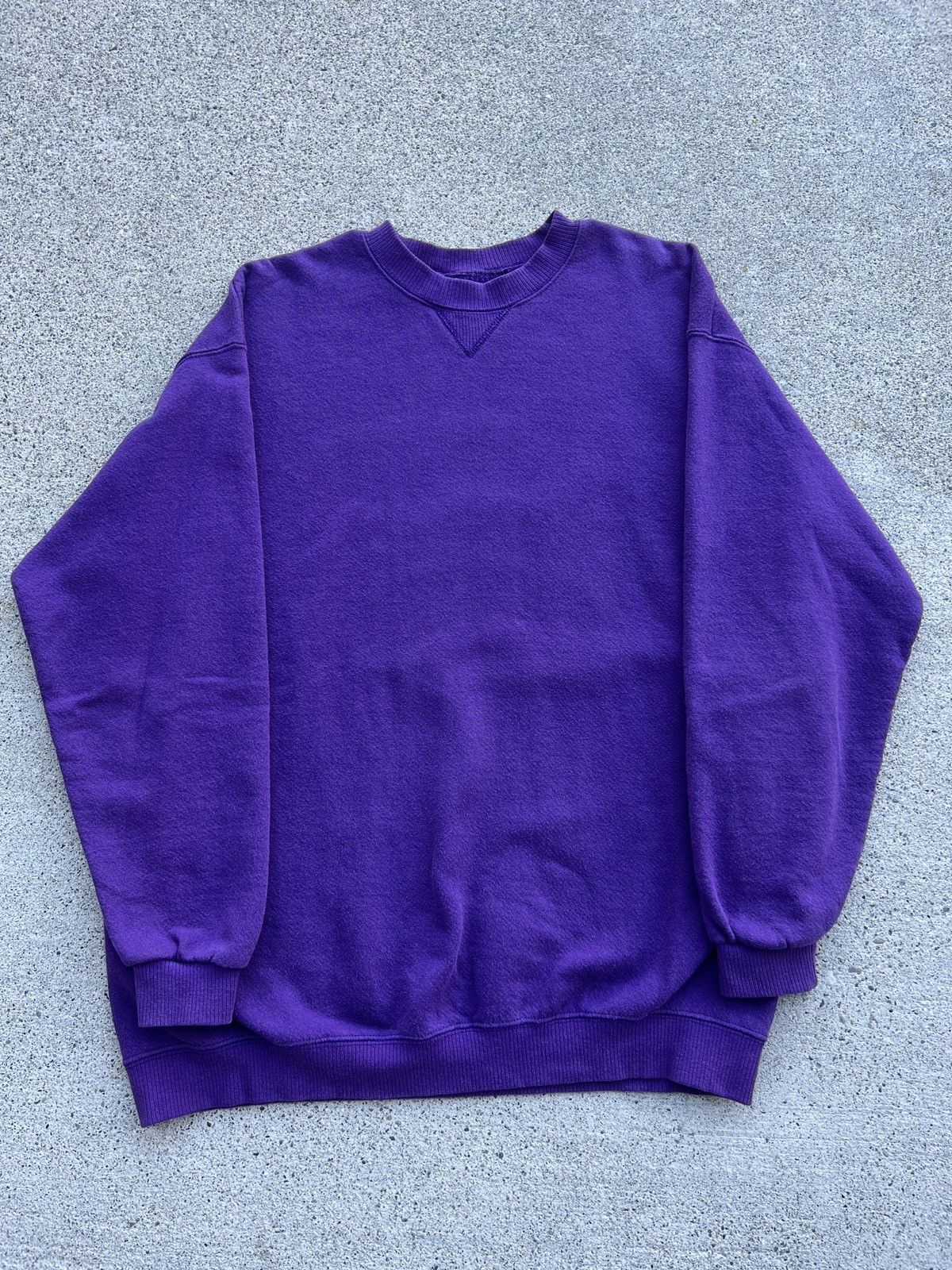 Lee × Russell Athletic Vintage 1990s Lee Purple Blank Sweatshirt Size Women’s M Size M / US 6-8 / IT 42-44 - 1 Thumbnail