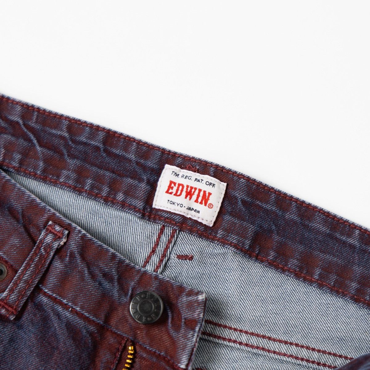 Edwin Edwin Women Vintage Jeans Rare Red Wash Japan Denim Slim Fit Size 27" / US 4 / IT 40 - 6 Thumbnail