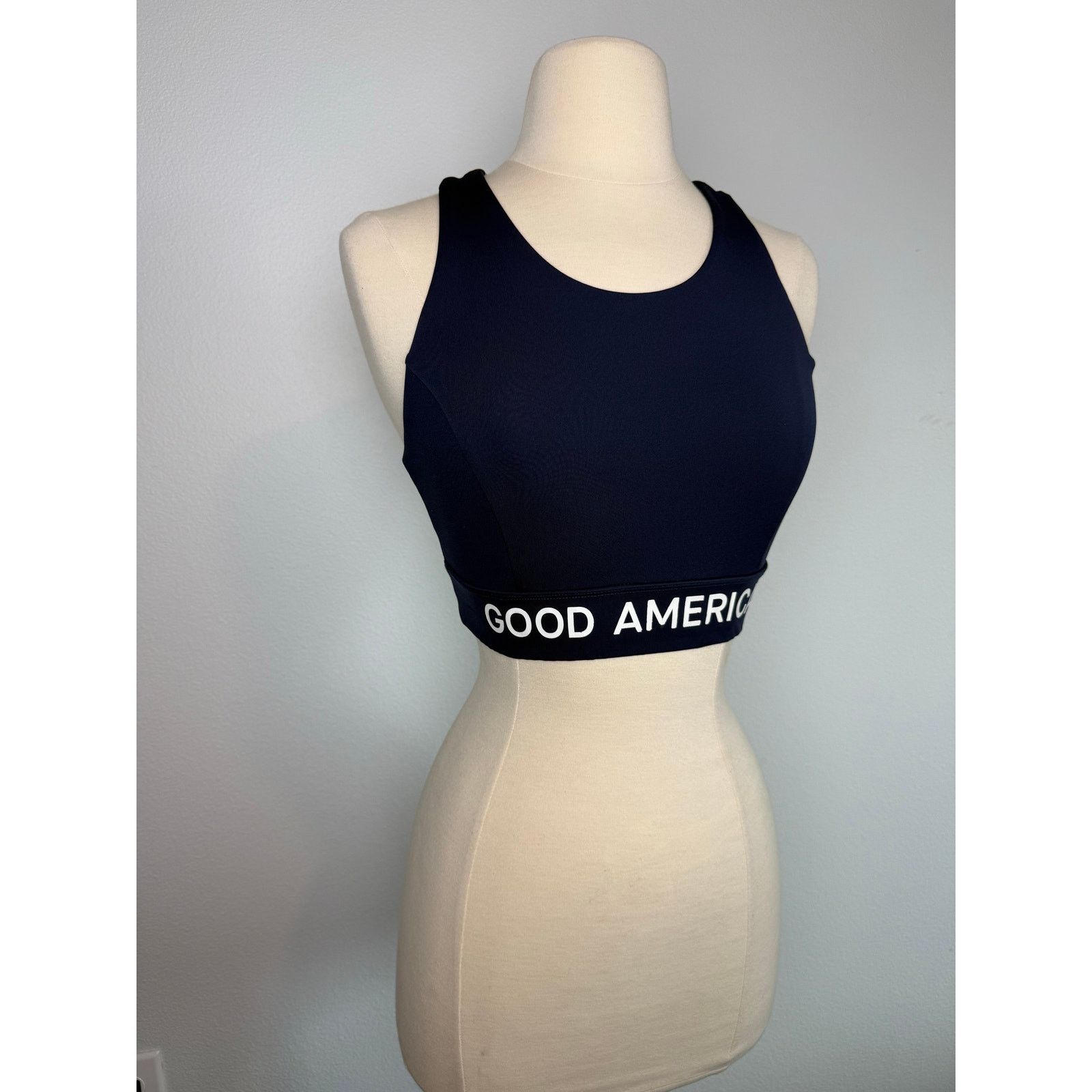 Good American Good American Sports Bra, Navy Blue, Sz M Size M / US 6-8 / IT 42-44 - 3 Thumbnail