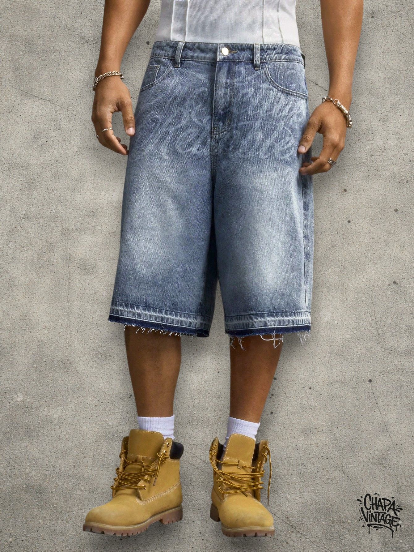 Vintage Washed jeans shorts Size US 32 / EU 48 - 4 Thumbnail