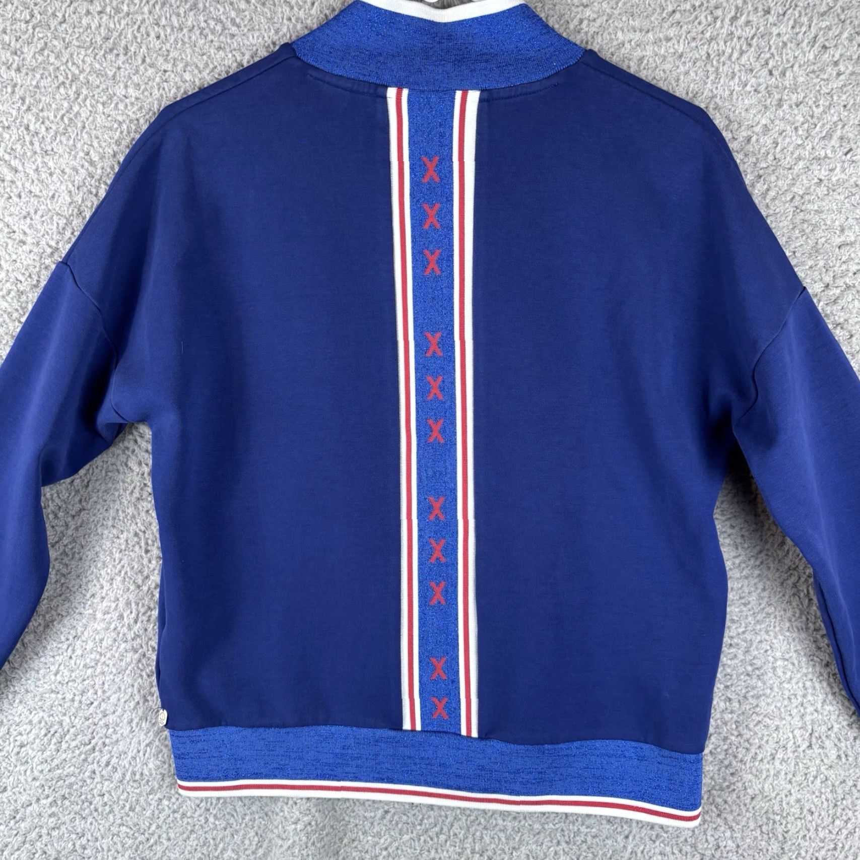 Scotch & Soda Scotch & Soda Men AMS Blue Full Zip Cardigan Jumper Size M Blue Knit Hoodie Shirt? Size US M / EU 48-50 / 2 - 5 Thumbnail