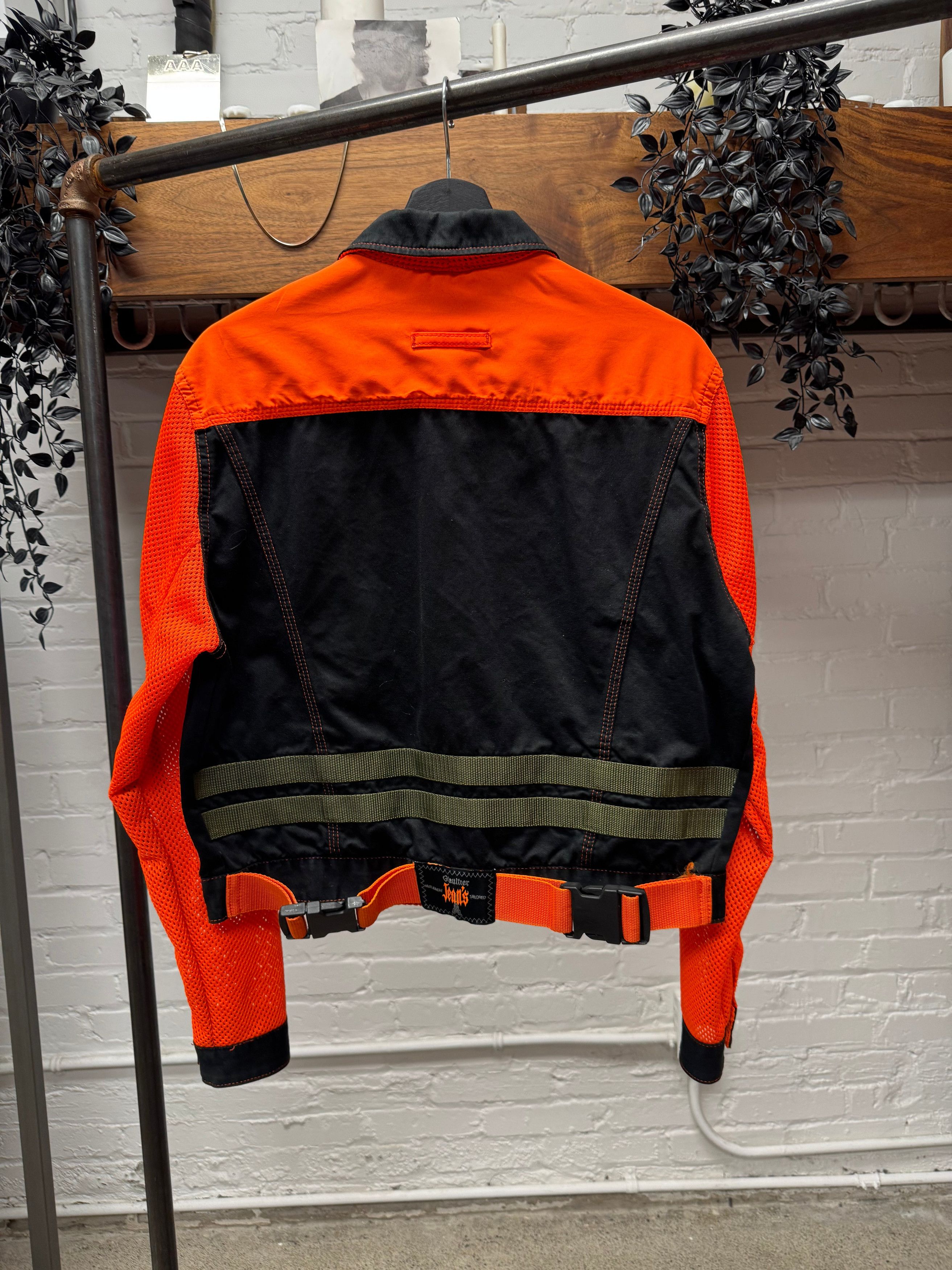 Jean Paul Gaultier Vintage 90s Jean Paul Gaultier Mesh Hybrid Trucker Jacket Size US M / EU 48-50 / 2 - 4 Thumbnail
