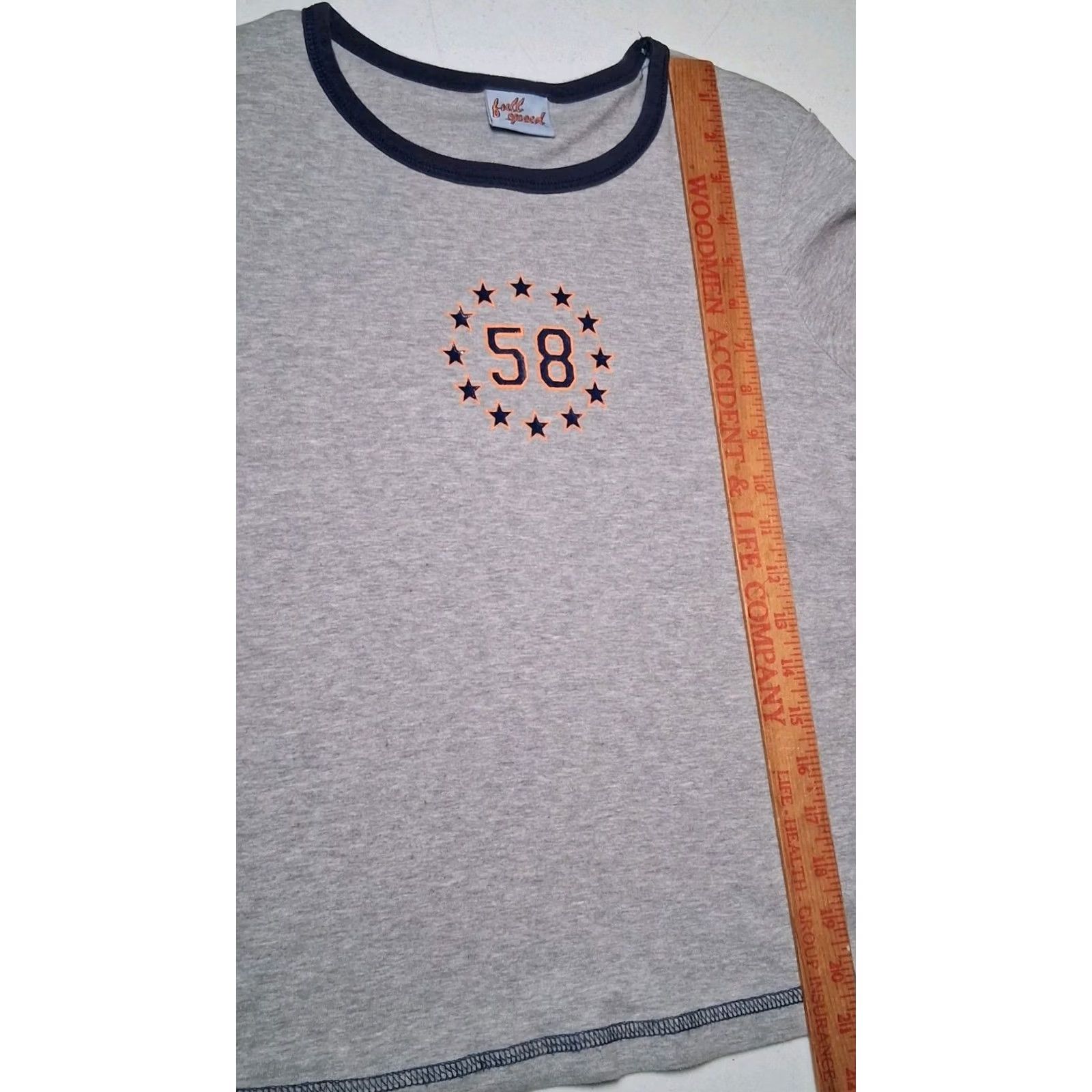 Speedo Vintage Full Speed Shirt Juniors Small Gray Y2K Long Sleeve Sporty Athletic Stars #58 Women Size S / US 4 / IT 40 - 6 Thumbnail