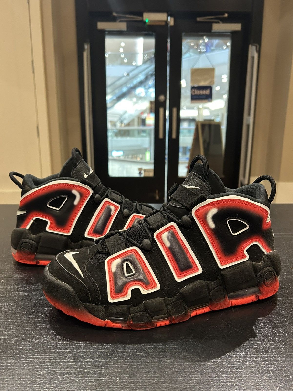Laser Crimson Air Uptempo 96 Black And Red Size Nike Air More 