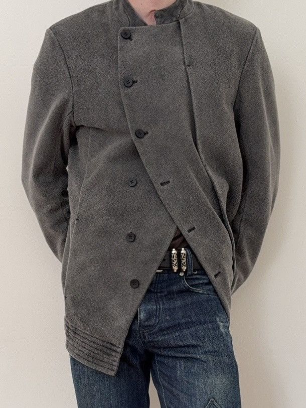 Masnada Wool Asymmetrical Peacoat Size US M / EU 48-50 / 2 - 2 Thumbnail