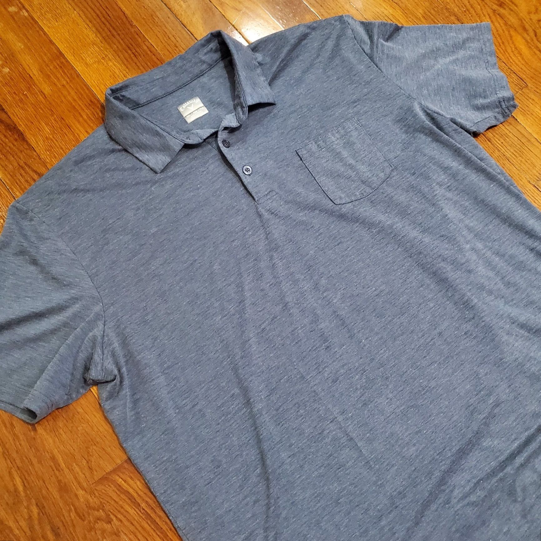 Callaway Callaway Polo Shirt Men's 2XL Gray Performance Golf Preppy Shirt Polo Casual Regular Short Sleeve Logo 2XL Mens Gray Size US XXL / EU 58 / 5 - 2 Thumbnail
