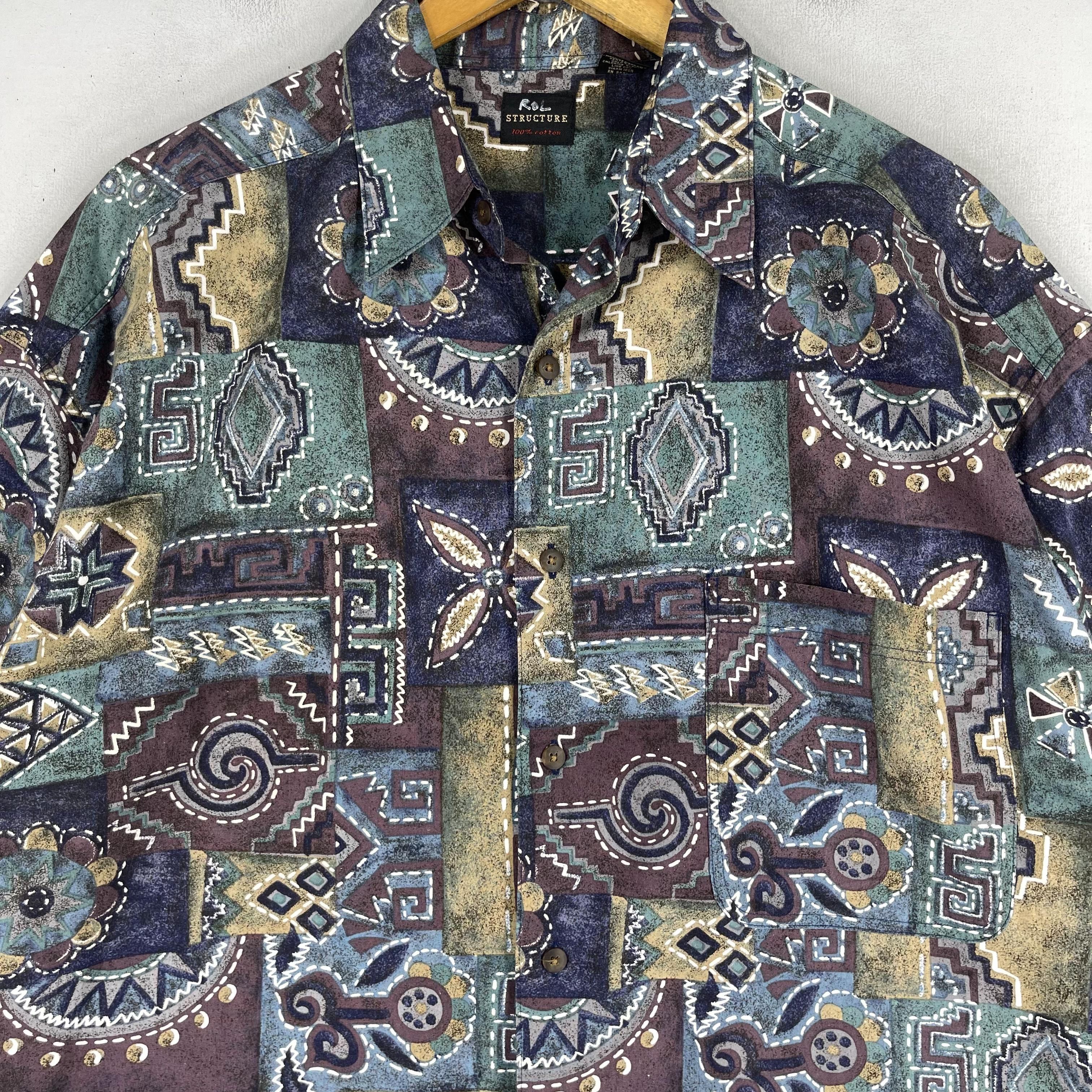 Japanese Brand × Vintage Vintage Pop Art Psychedelic Crazy Funky Pattern Shirt Size US L / EU 52-54 / 3 - 2 Thumbnail