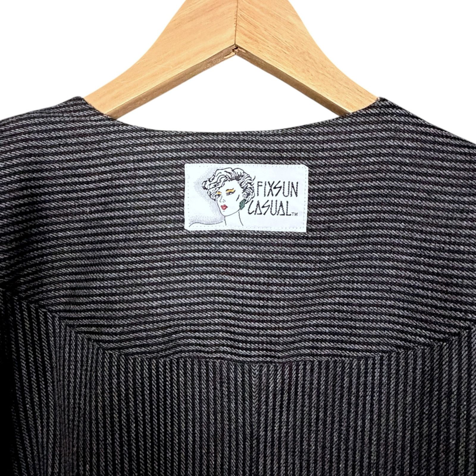 Other Vintage Fixsun Casuals Women's Kimono Tunic Wool Jacket Size ONE SIZE - 8 Thumbnail