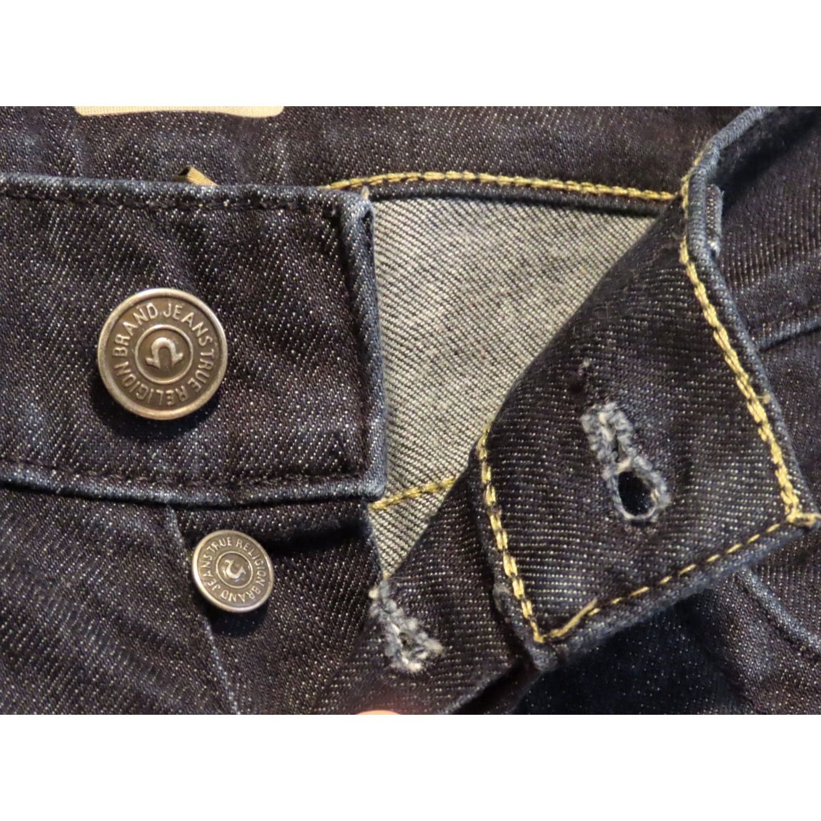 True Religion True Religion Jeans Womens Blue 28 Slim Straight Denim 5-Pocket Zip 32in Inseam Short Description: Nice looking jeans. Size 28" / US 6 / IT 42 - 4 Thumbnail