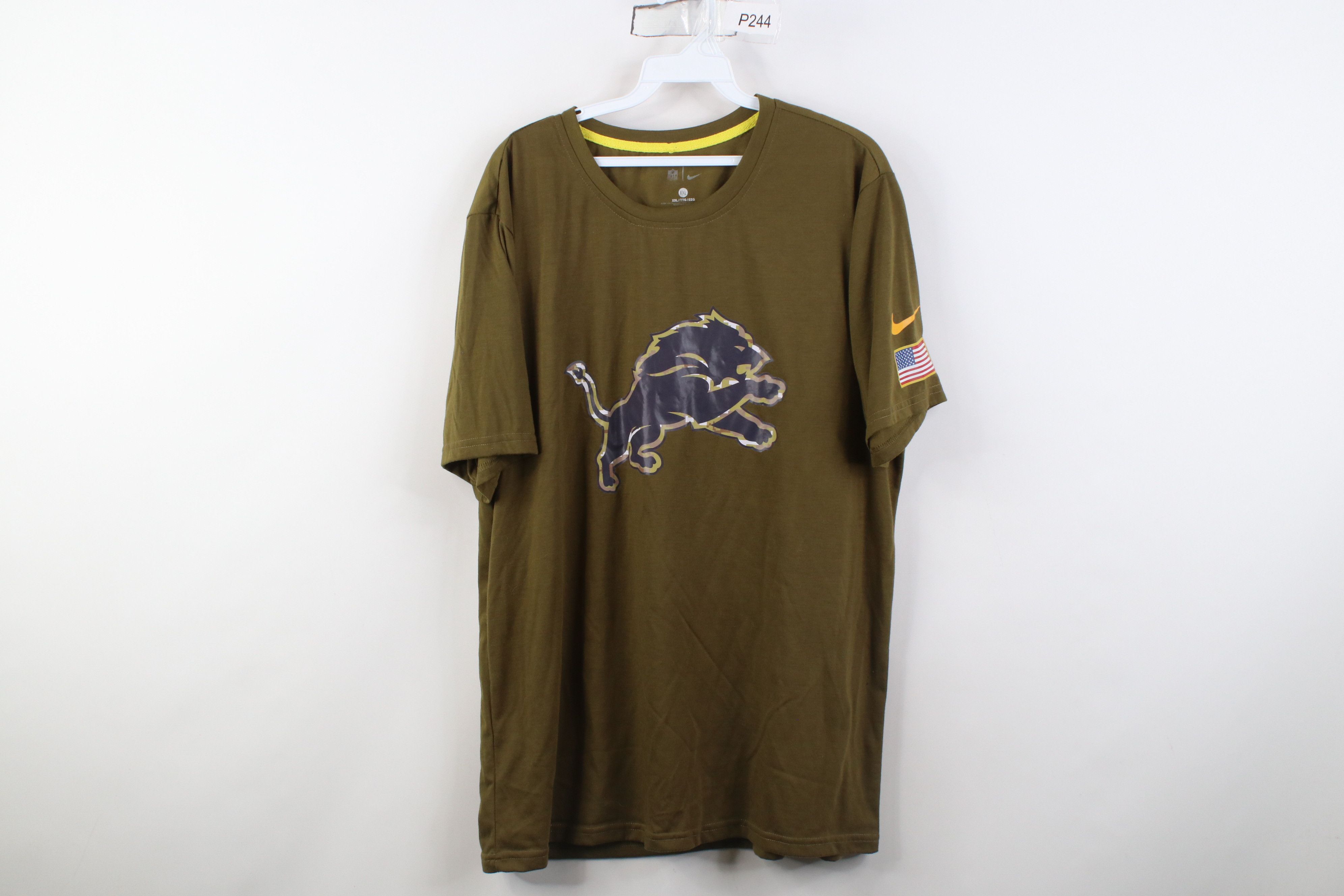 Nike Nike Salute to Service Detroit Lions Short Sleeve T-Shirt Size US XXL / EU 58 / 5 - 1 Thumbnail