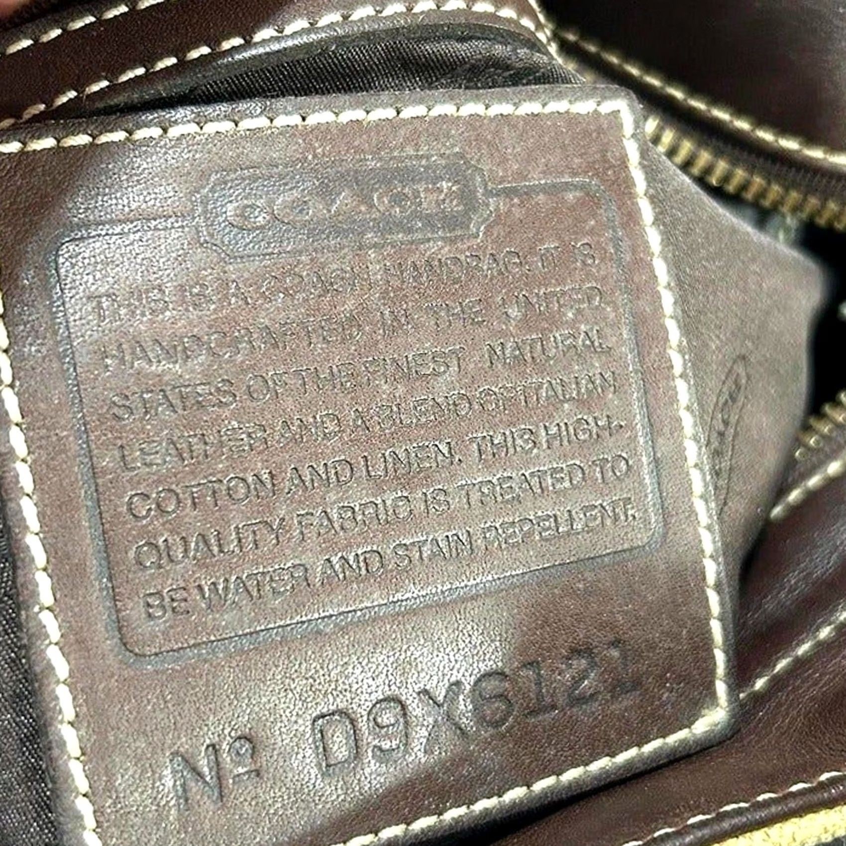 Coach VINTAGE Coach Bag Top Handle Bag Women 1998 Usa Canvas Leather Brown D9X6121 Size ONE SIZE - 8 Thumbnail