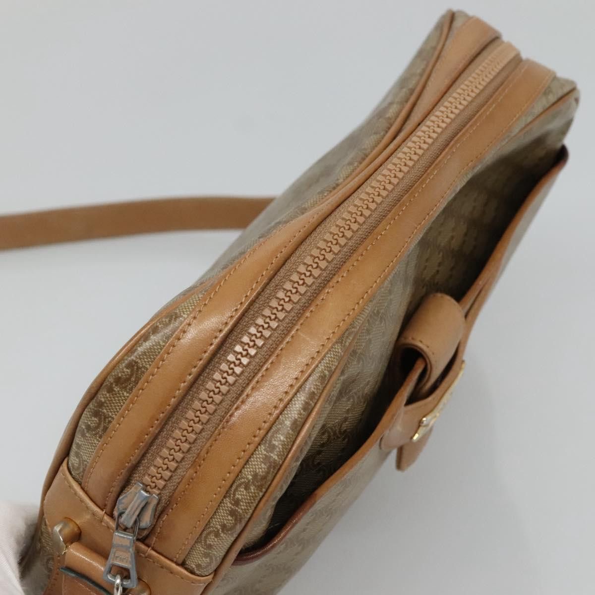 Celine CELINE Macadam Canvas Shoulder Bag Pvc Beige Gold Size ONE SIZE - 6 Thumbnail