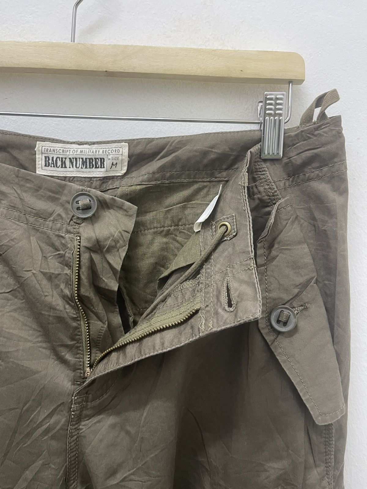 If Six Was Nine Rare BACK NUMBER Cargo Military 2 Ways Pant Size US 31 - 8 Thumbnail