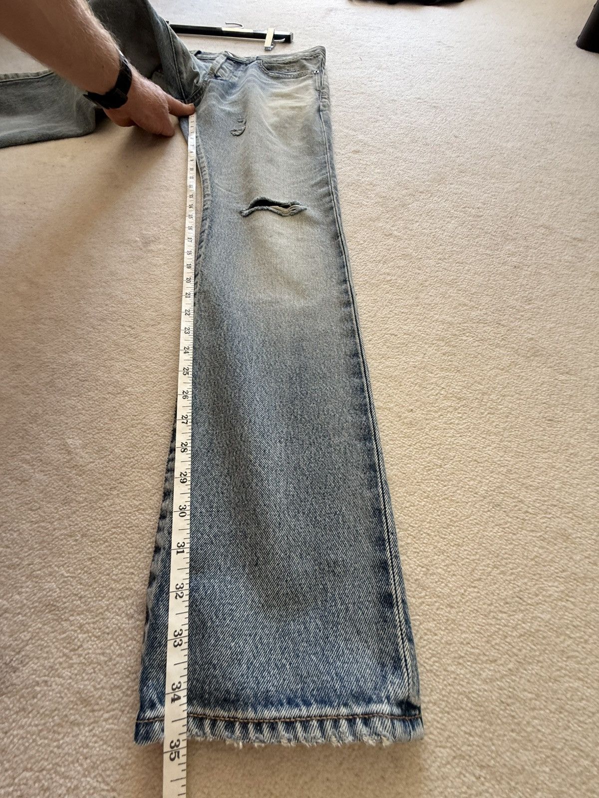 Saint Laurent Paris Saint Laurent Santa Monica wash rip trash jeans 32 grail d18 Size US 32 / EU 48 - 10 Thumbnail