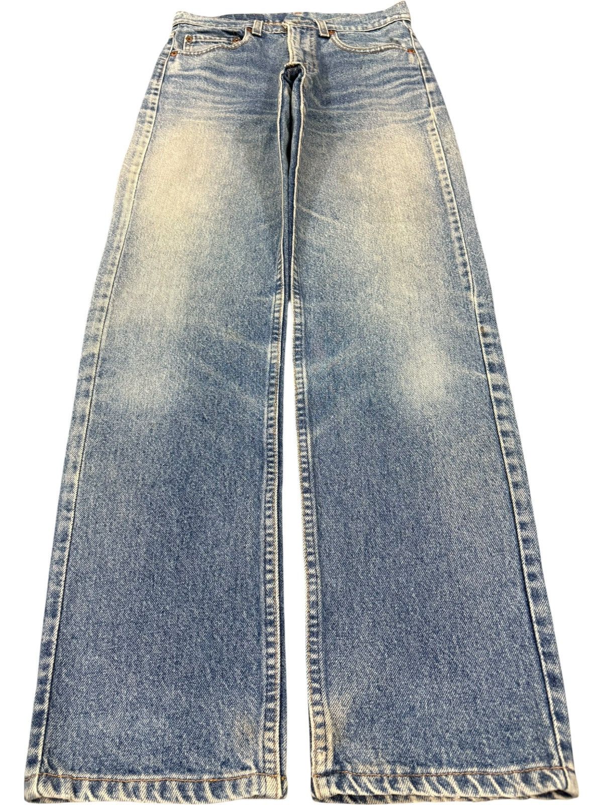 Levi's Vintage 80s Levis 505 Faded Blue Wash Distress Jeans Size US 29 - 1 Thumbnail