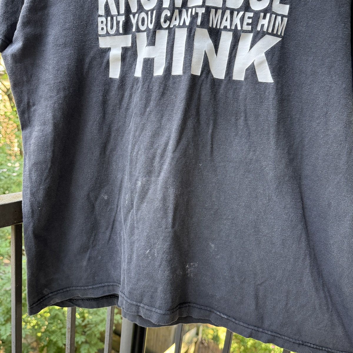 Vintage Thrashed Faded Distressed Quote Shirt ERD Grunge Chrome Size US XL / EU 56 / 4 - 7 Thumbnail