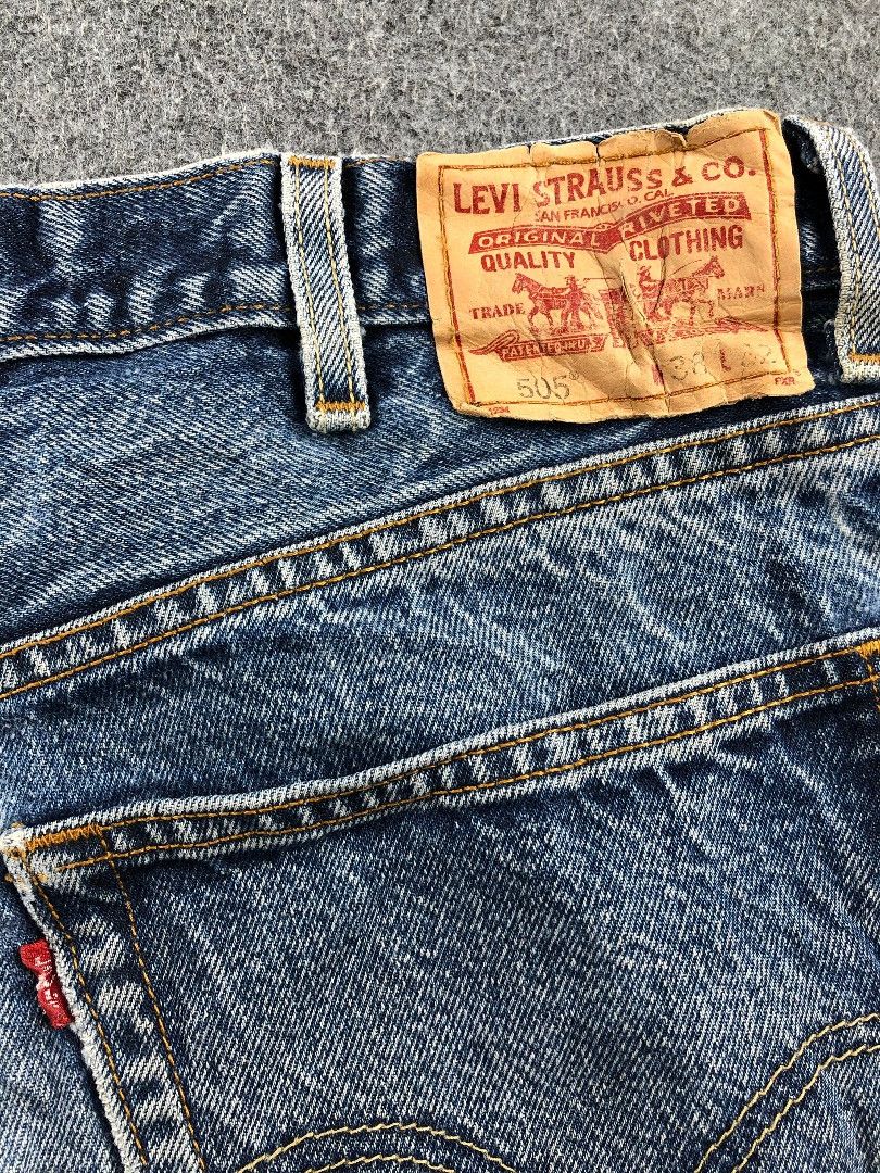 Levi's Vintage Levis 505 Denim Jeans-JM665 Size US 37 - 5 Thumbnail