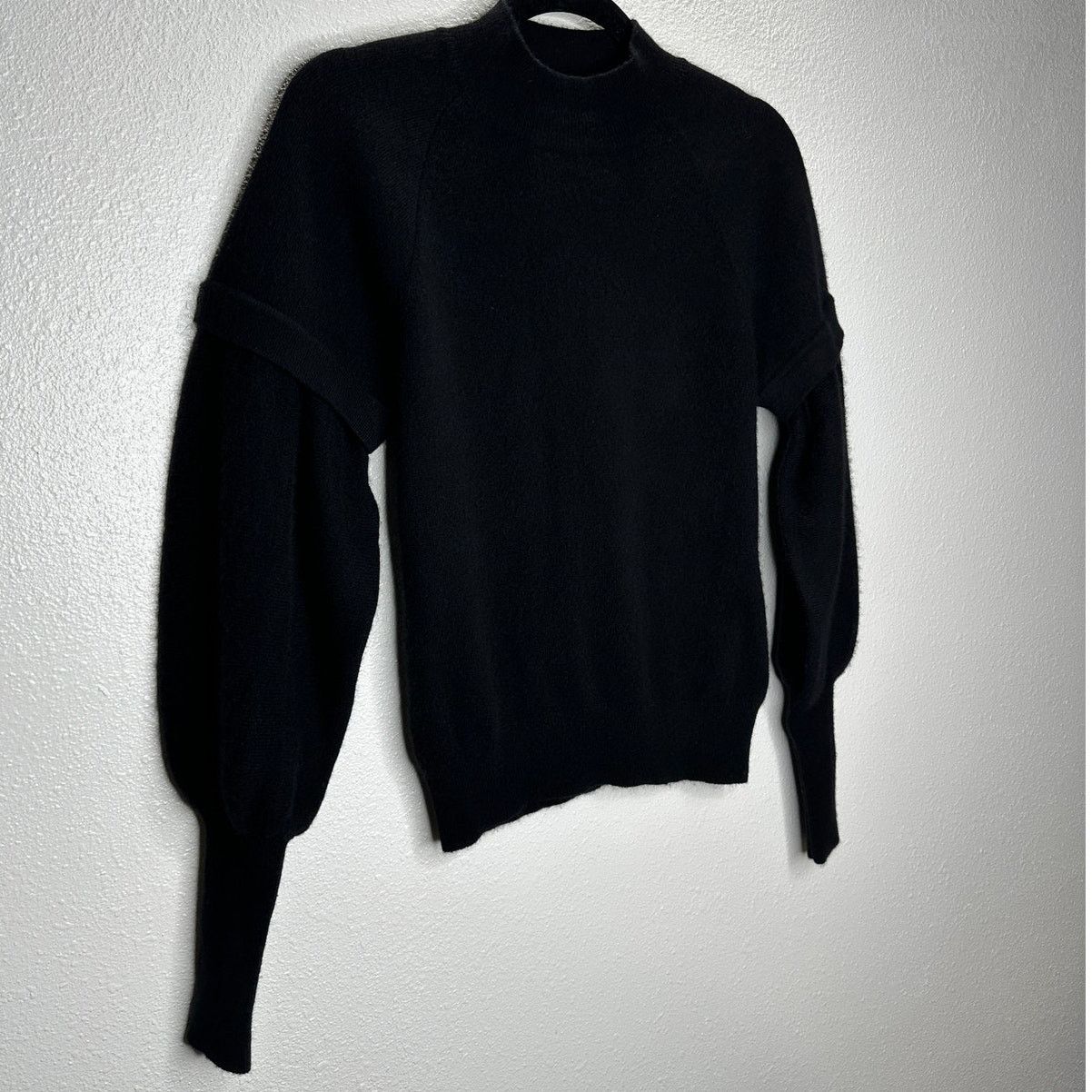 Jonathan Simkhai Jonathan Simkhai Black Mackenzie Mock Neck Cashmere Sweater Size S / US 4 / IT 40 - 6 Thumbnail