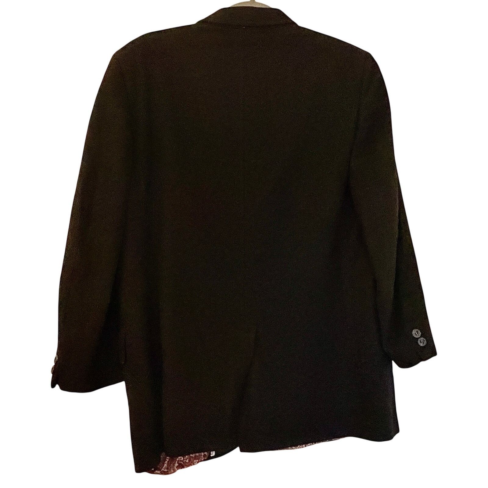 Other Carroll & Co Black Pure Cashmere Blazer Size 48R - 2 Thumbnail