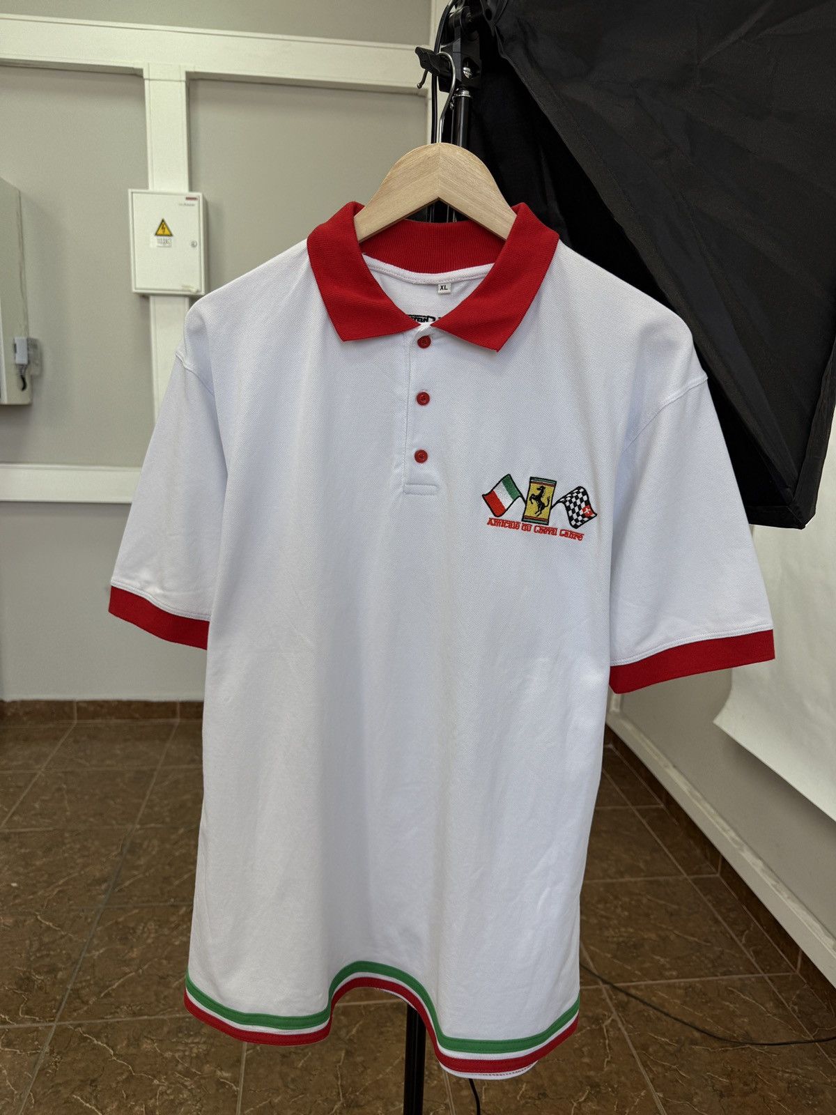 Ferrari 🇮🇹 Vintage 90s Ferrari Michael Schumacher Racing F1 Graphic Size US XL / EU 56 / 4 - 1 Thumbnail