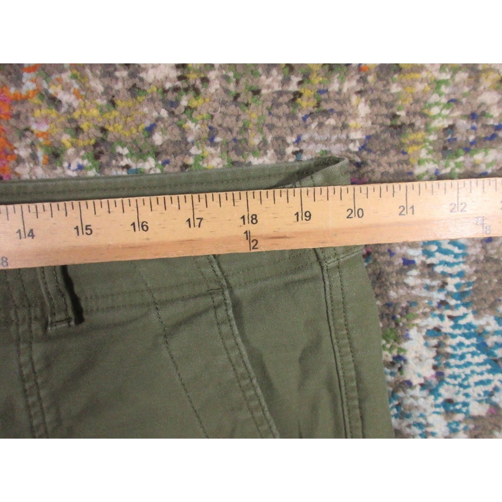 Vintage REI Co-op Trailsmith Jogger Pants Mens 40x30 Green Stretch Canvas Hiking Casual Baggy Style Pockets Logo 30 Inseam Regular Rise 10-12" Size US 40 / EU 56 - 7 Thumbnail
