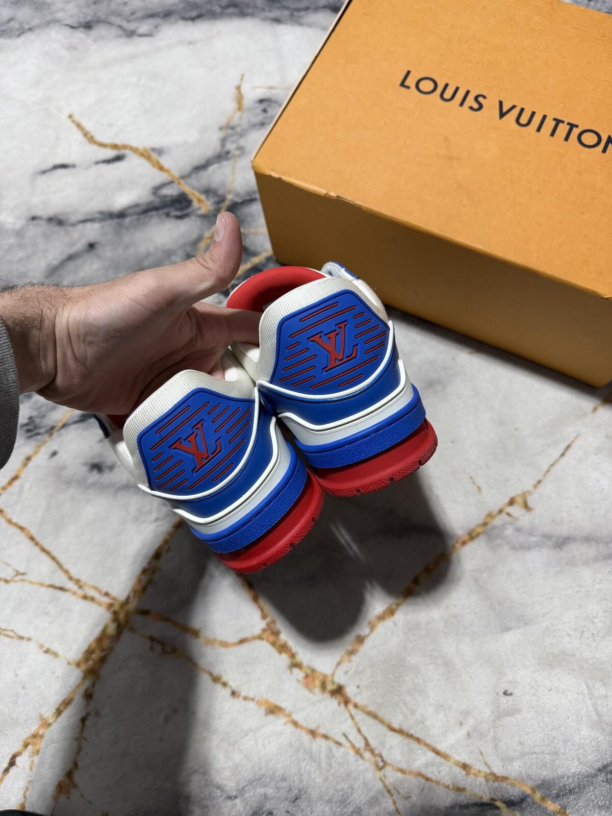 Louis Vuitton Louis Vuitton LV Trainer Blue White Red - Sz 10US Size US 10 / EU 43 - 5 Thumbnail