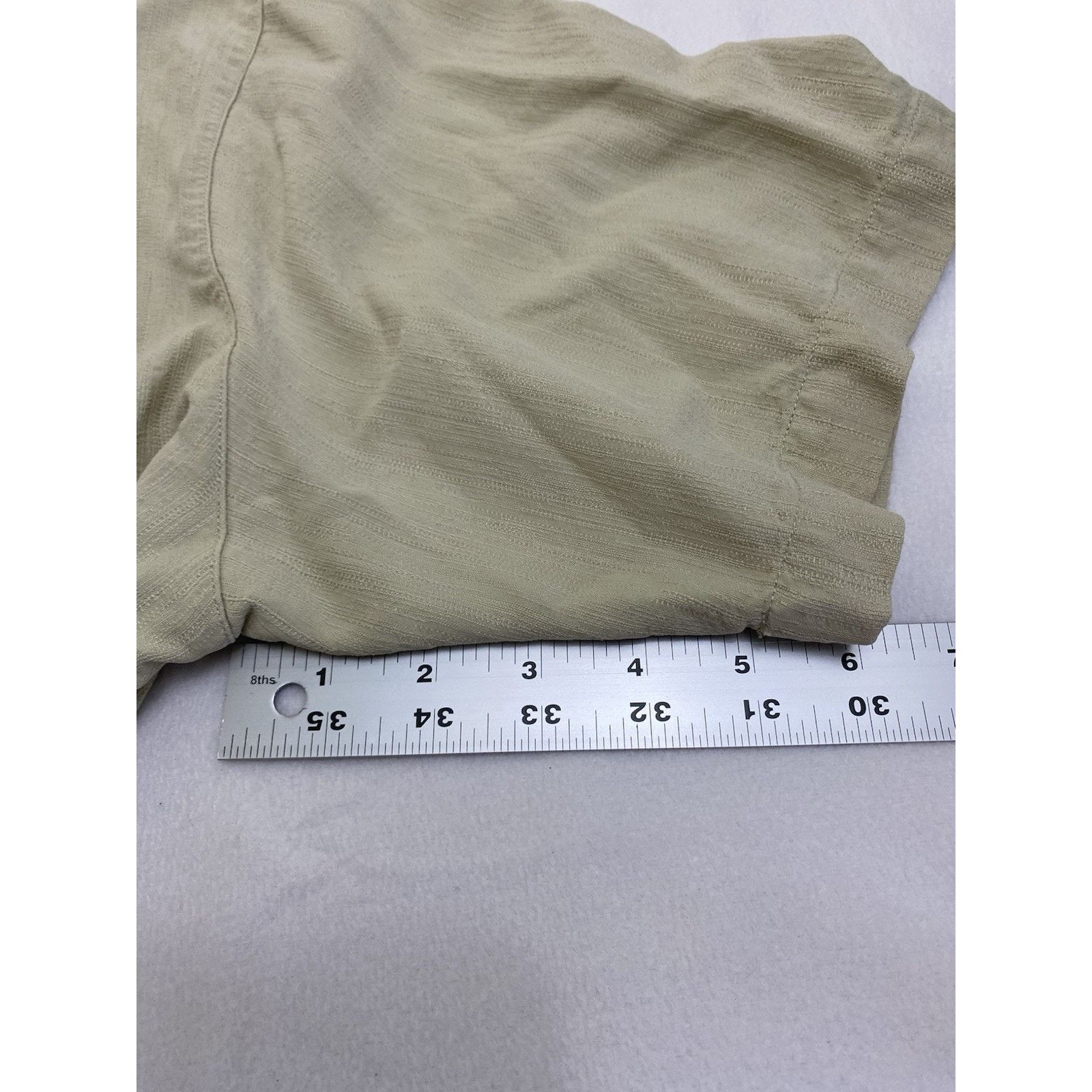 Tommy Bahama Tommy Bahama "Third & Long" silk camp shirt Mens XL Beige Size US XL / EU 56 / 4 - 5 Thumbnail