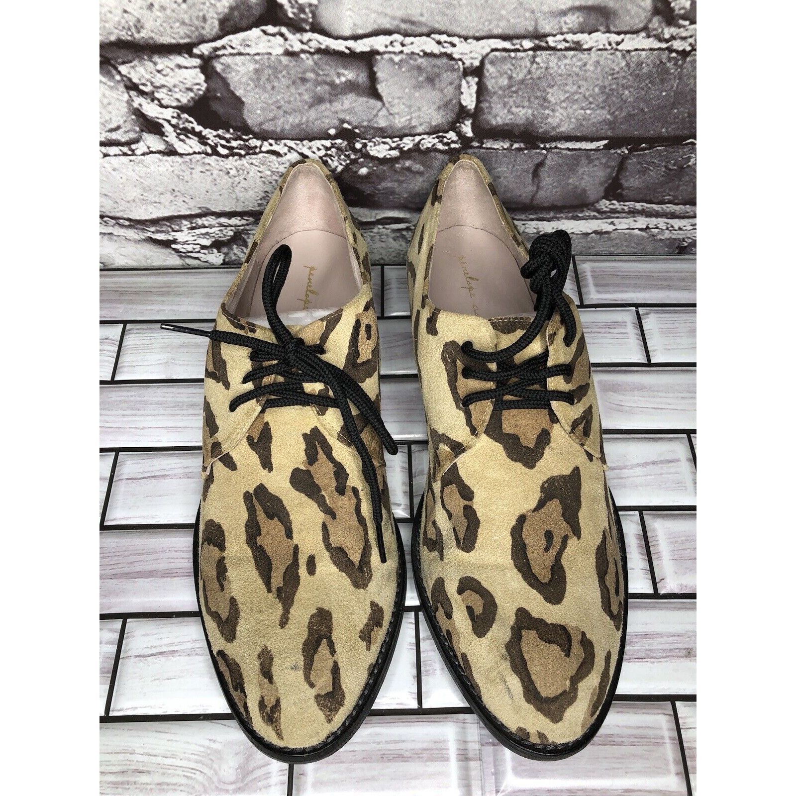 Other Penelope And Coco Leopard Print Suede Leather Oxfords Shoes Size US 10 / IT 40 - 9 Thumbnail