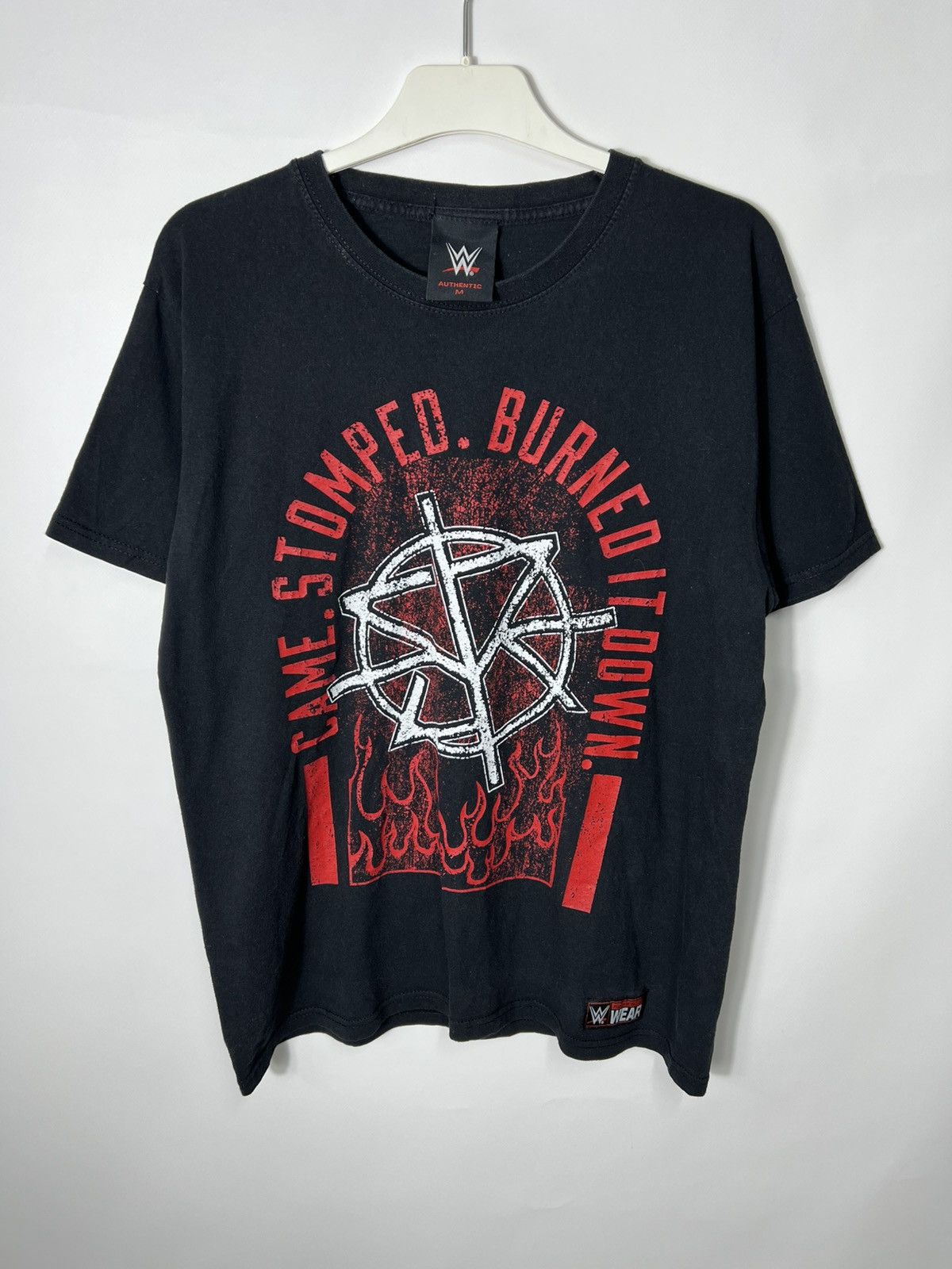 WWE Vintage WWE Seth Rollins Came Stomped Burned It Down T-shirt Size US M / EU 48-50 / 2 - 1 Thumbnail
