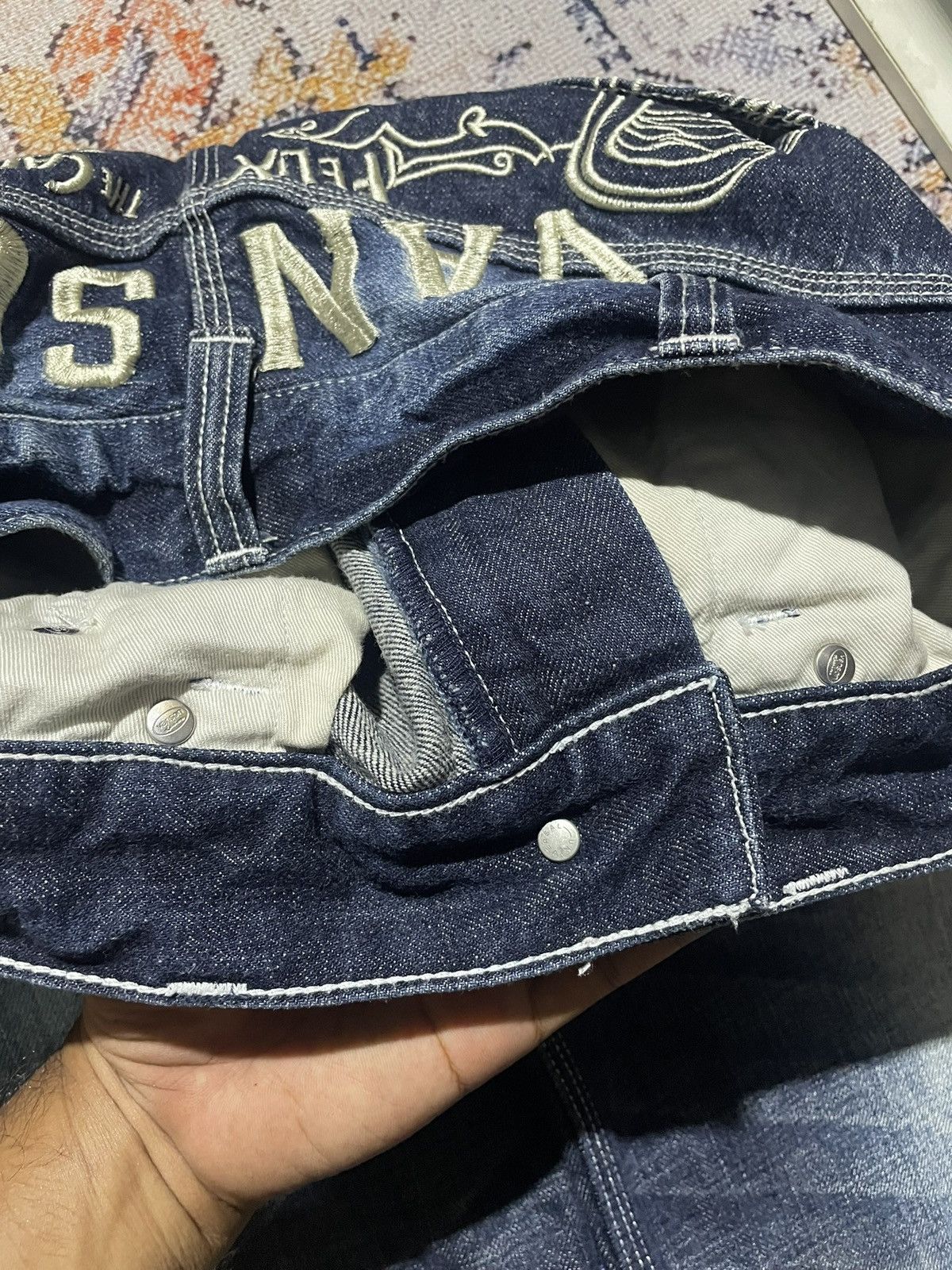Vanson Leathers Y2K Denim Pants ⓒ2014 Vanson Leathers X Felix The Cat Size US 30 / EU 46 - 10 Thumbnail