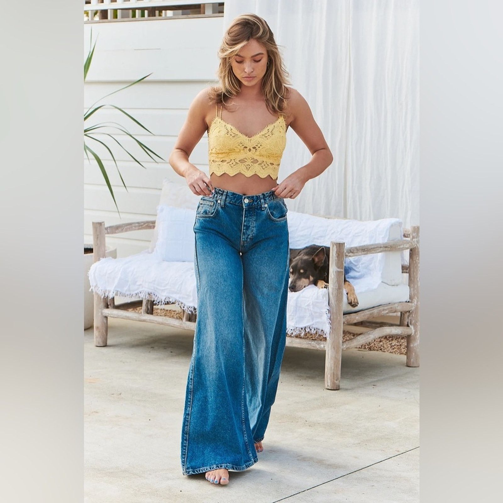 Free People 🎉LAST PIECE🎉FREE PEOPLE Lovefool Low Rise Jeans‎ Size 31" - 5 Thumbnail