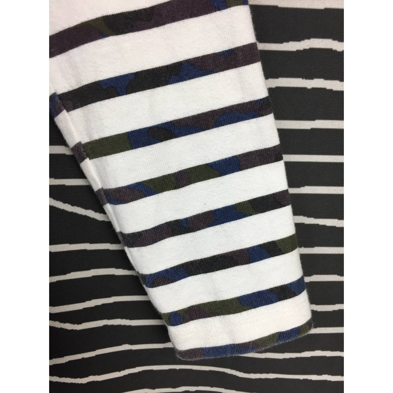 Beams Plus Beams Heart Camo Striped Pocket Longsleeve Tee Size US S / EU 44-46 / 1 - 6 Thumbnail