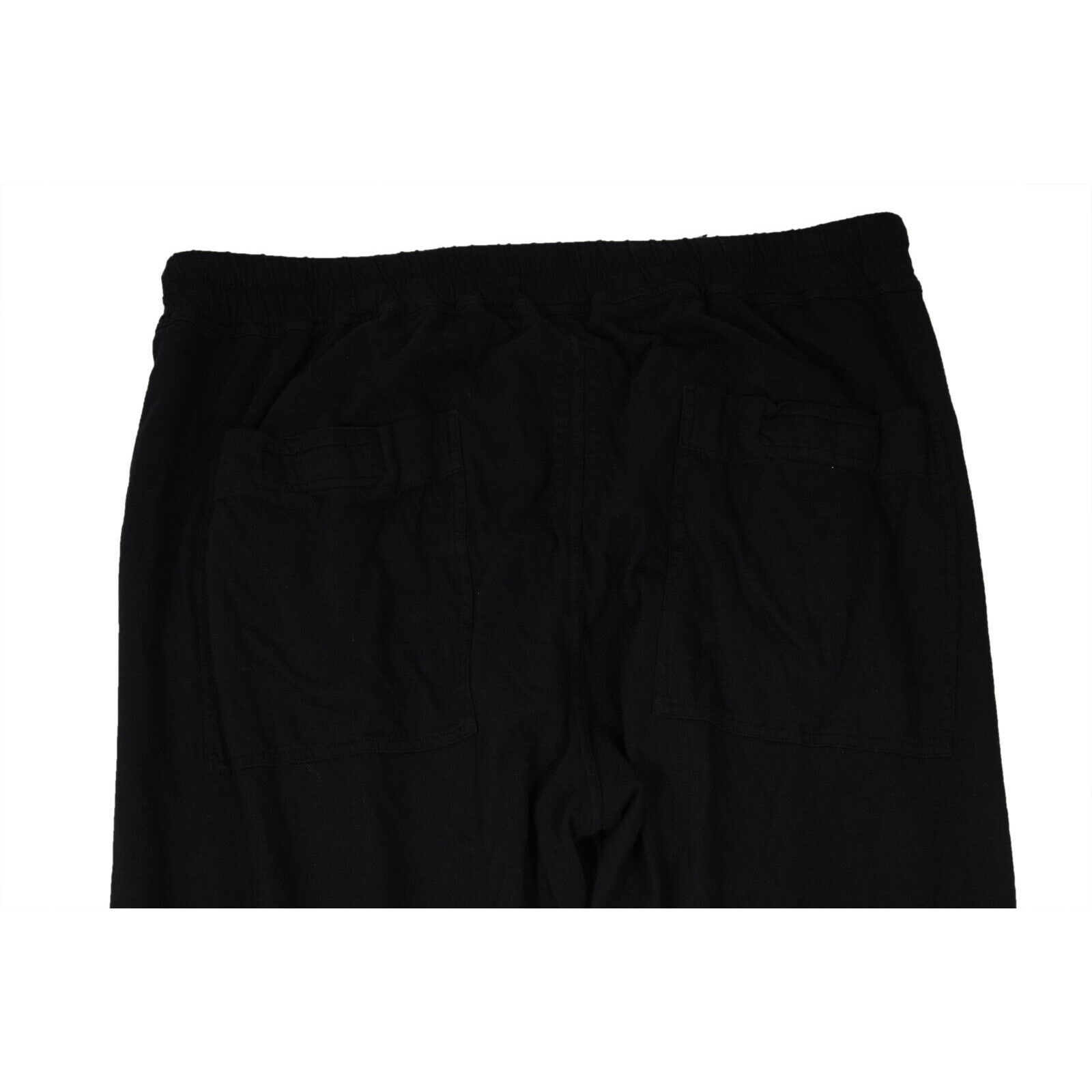 Rick Owens Drkshdw Split Hem Jogger Pants Size US XL Black - 02394 Size US 36 / EU 52 - 7 Thumbnail
