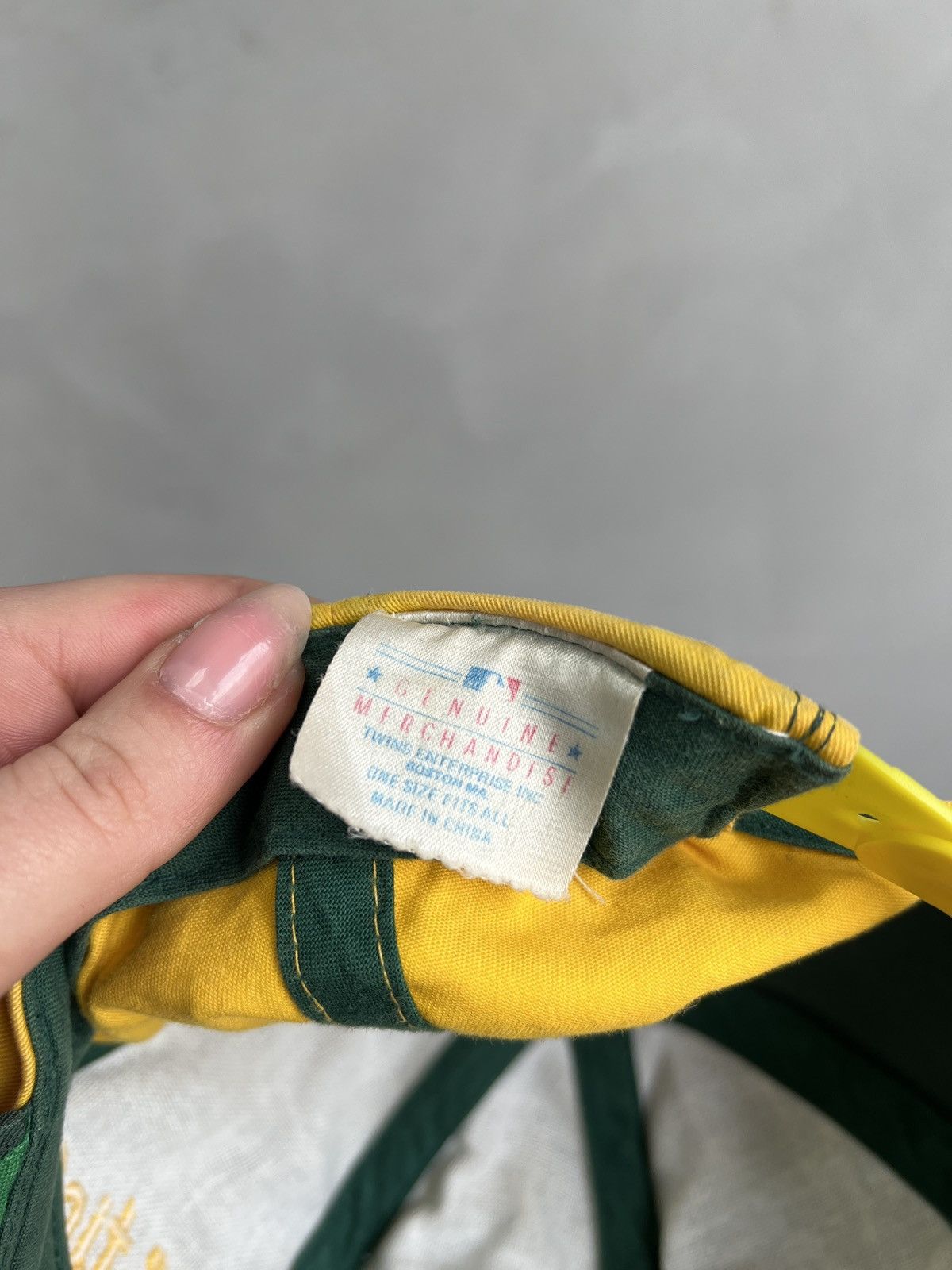 thisisneverthat Vintage 90s big log MLB Oakland Athletics cap y2k Size ONE SIZE - 10 Thumbnail