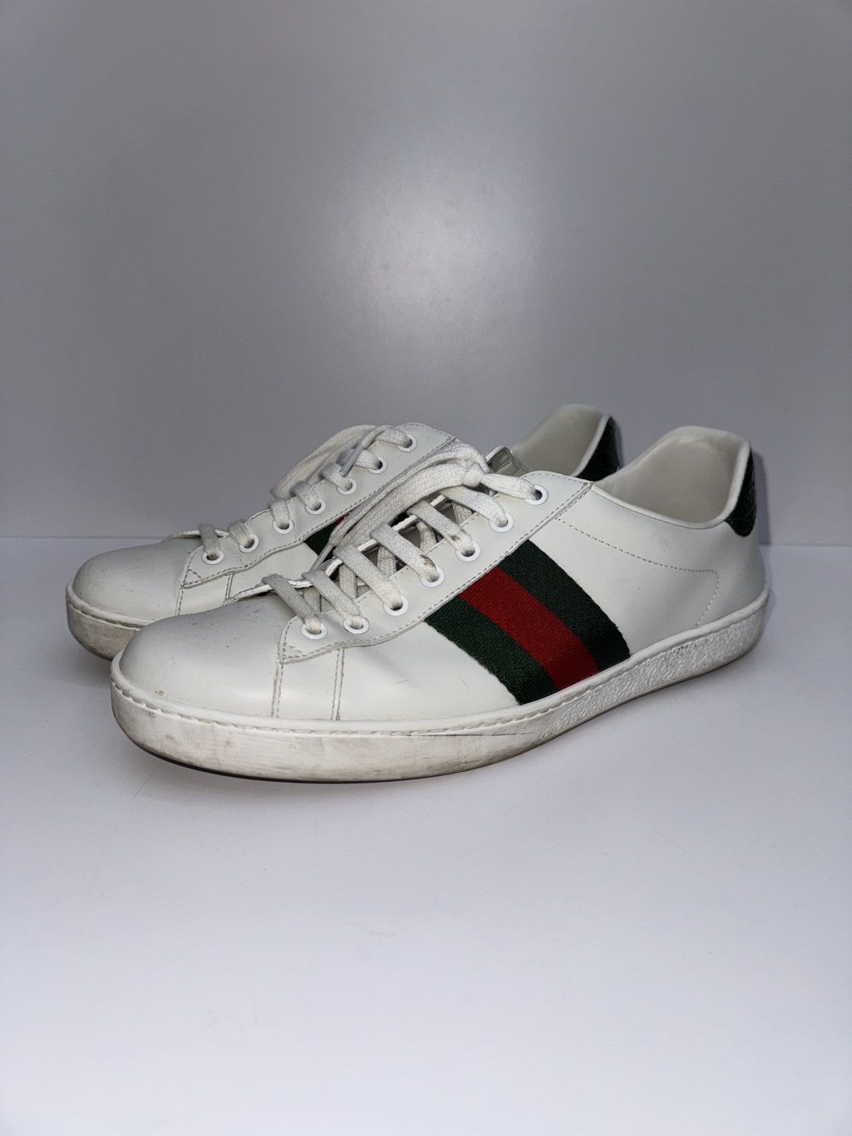 Gucci Gucci ace leather sneakers Size US 9.5 / EU 42-43 - 1 Thumbnail