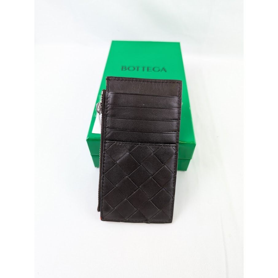 Bottega Veneta o1rshd1 Size: OS / Intrecciato Calfskin Card Case Black/Red Size ONE SIZE - 3 Thumbnail