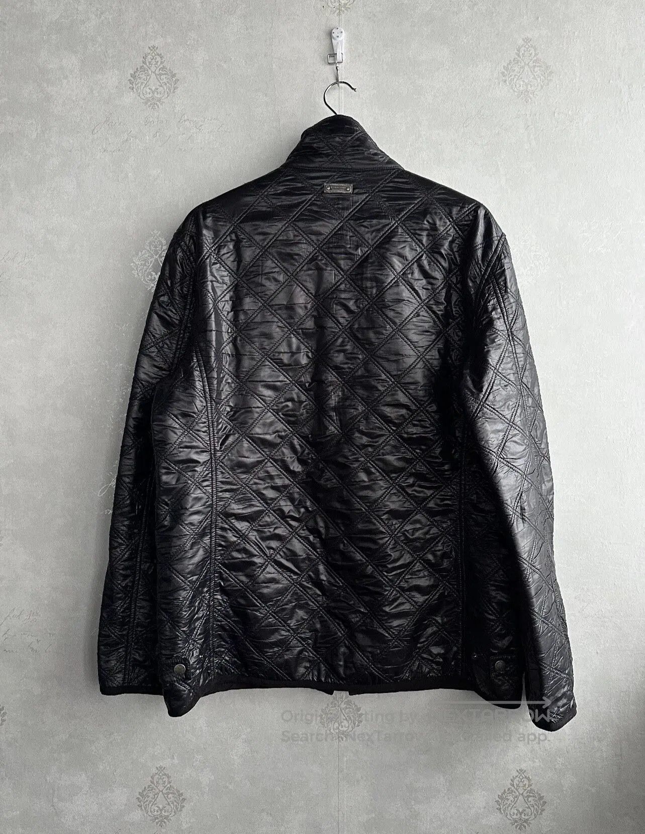 Burberry BURBERRY sizeLL Label: Black marked diamond-patterned cotto Size US XL / EU 56 / 4 - 2 Thumbnail