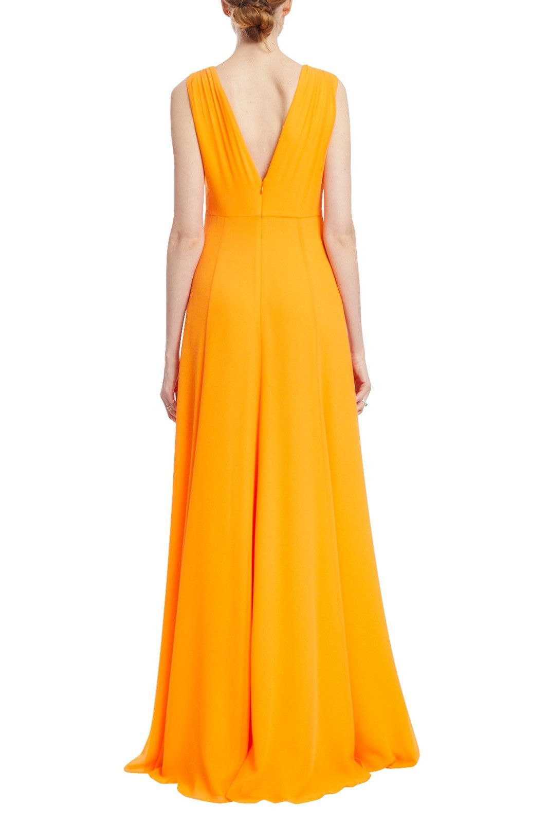 Badgley Mischka NWT Badgley Mischka Orange Front Knot Sleeveless Gown 6 Size M / US 6-8 / IT 42-44 - 3 Thumbnail