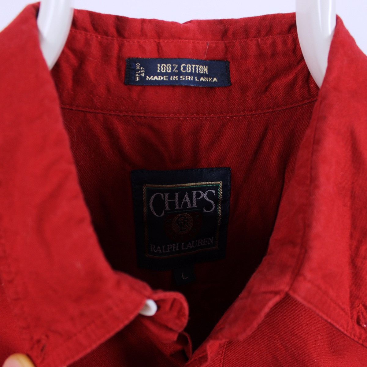 Chaps Ralph Lauren Vintage Chaps Polo Ralph Lauren Long Sleeve Shirt Size US L / EU 52-54 / 3 - 3 Thumbnail