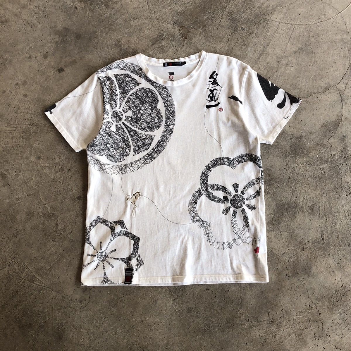SANMARUICHI Co Ltd Rare Frog Logo Japanese Motif T-Shirt